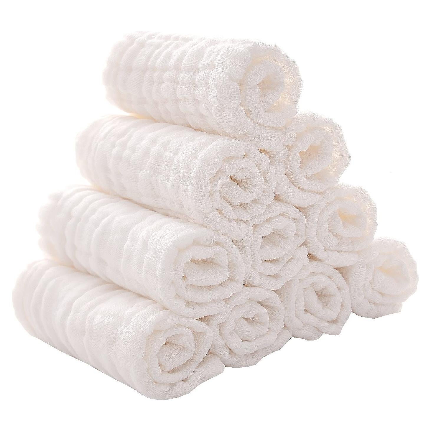 Paños de Muselina VIVANA 10 Piezas 30x30 cm Algodón Suave