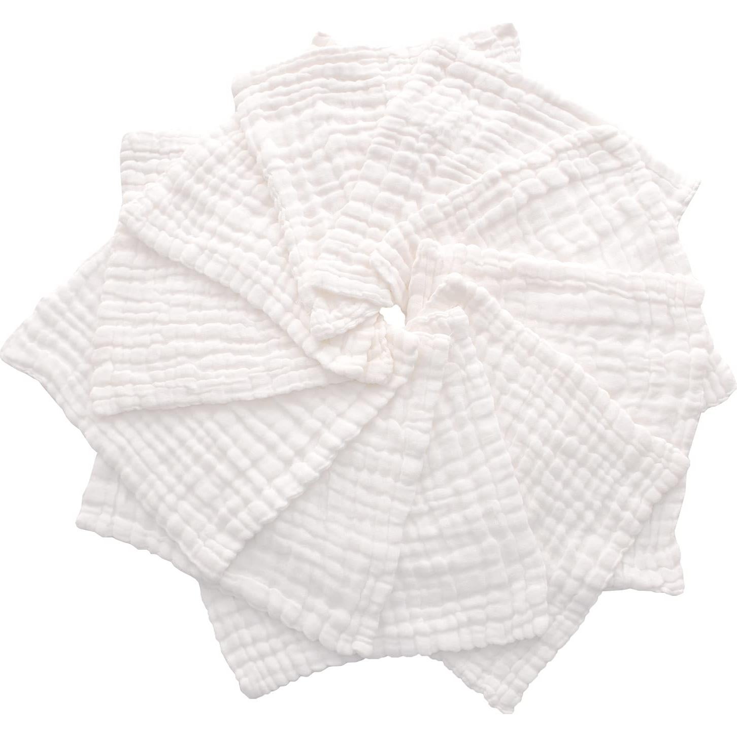 Paños de Muselina VIVANA 10 Piezas 30x30 cm Algodón Suave