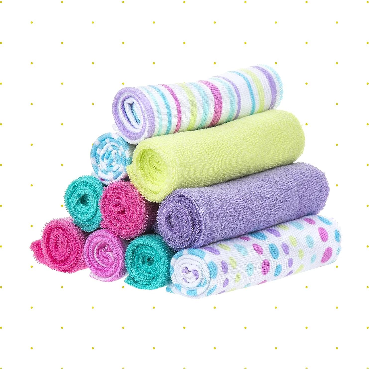 Juego de Toallitas de Lavado Spasilk 20 Piezas Aqua Suaves