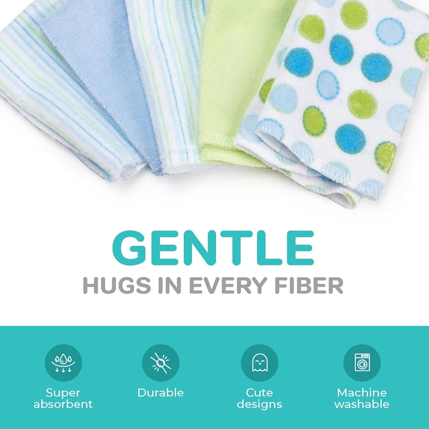 Conjunto de Toallitas de Baño Spasilk 10 Piezas Puntos Azules