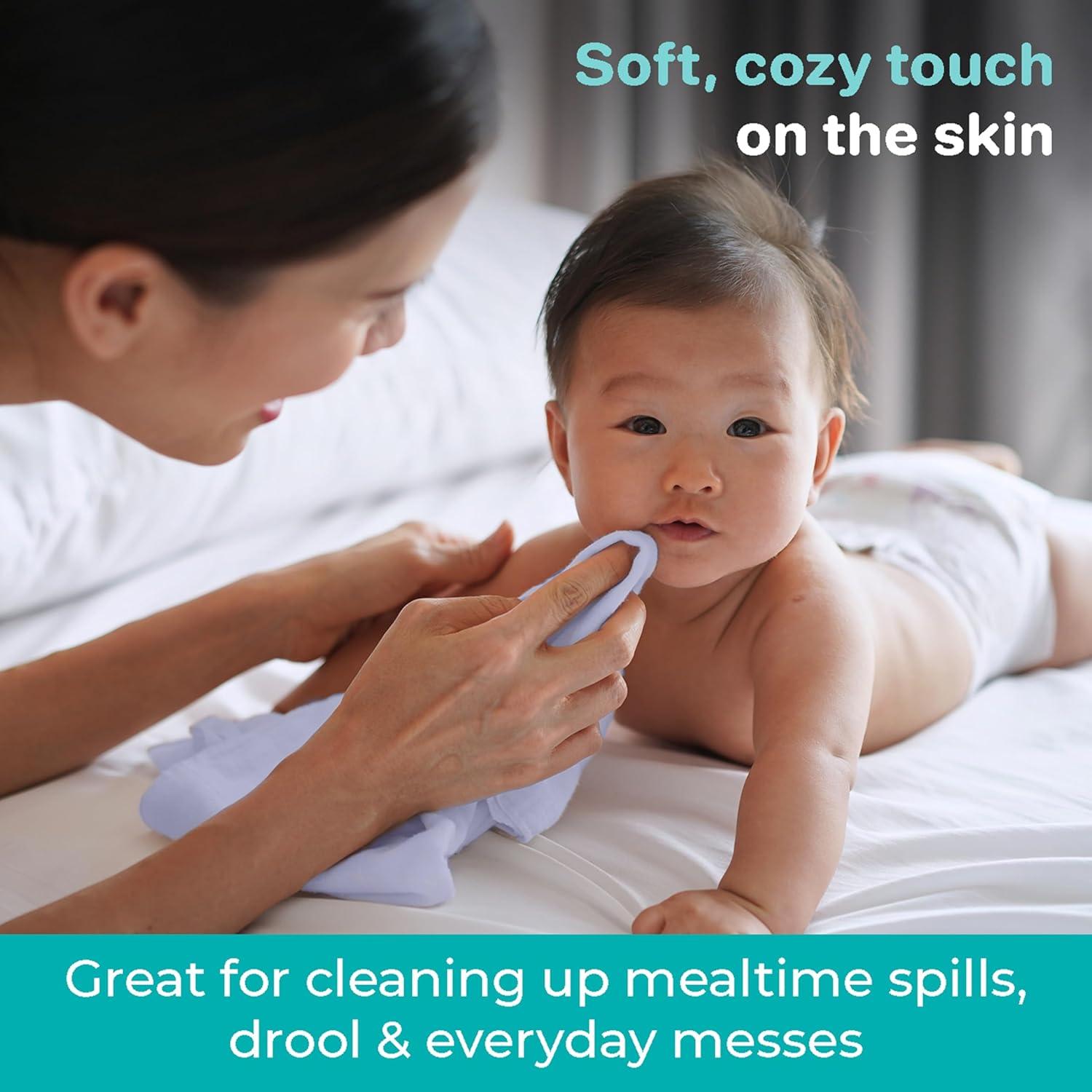 Conjunto de Toallitas de Baño Spasilk 10 Piezas Puntos Azules