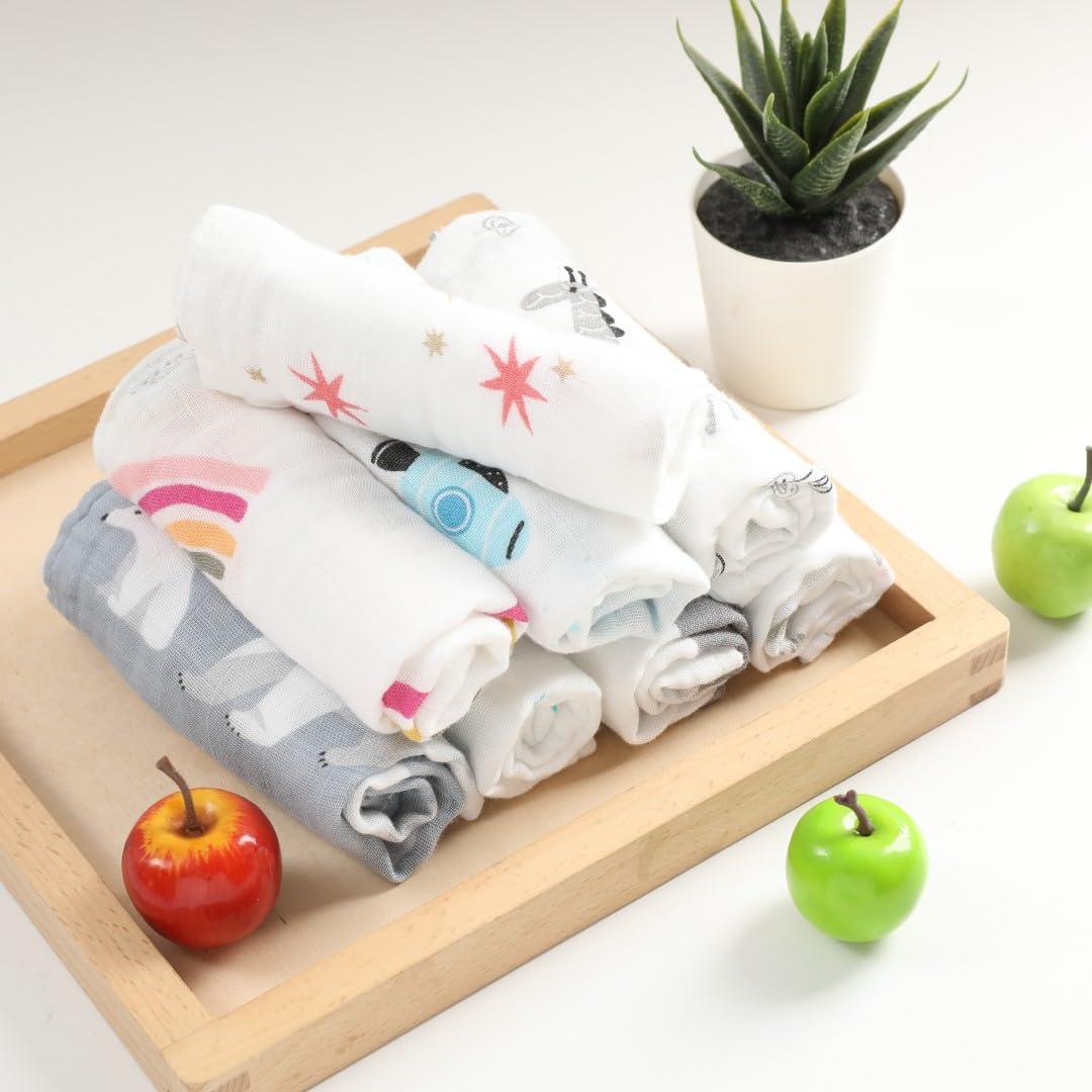 Toallitas de Muselina para Bebés Norinori - 6 Piezas 25x25cm