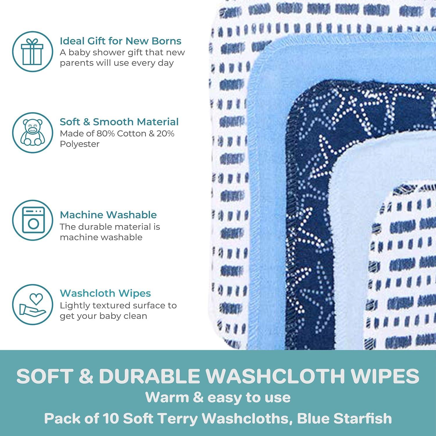 Conjunto de Toallitas de Lavado Spasilk para Bebés 10 Pzas