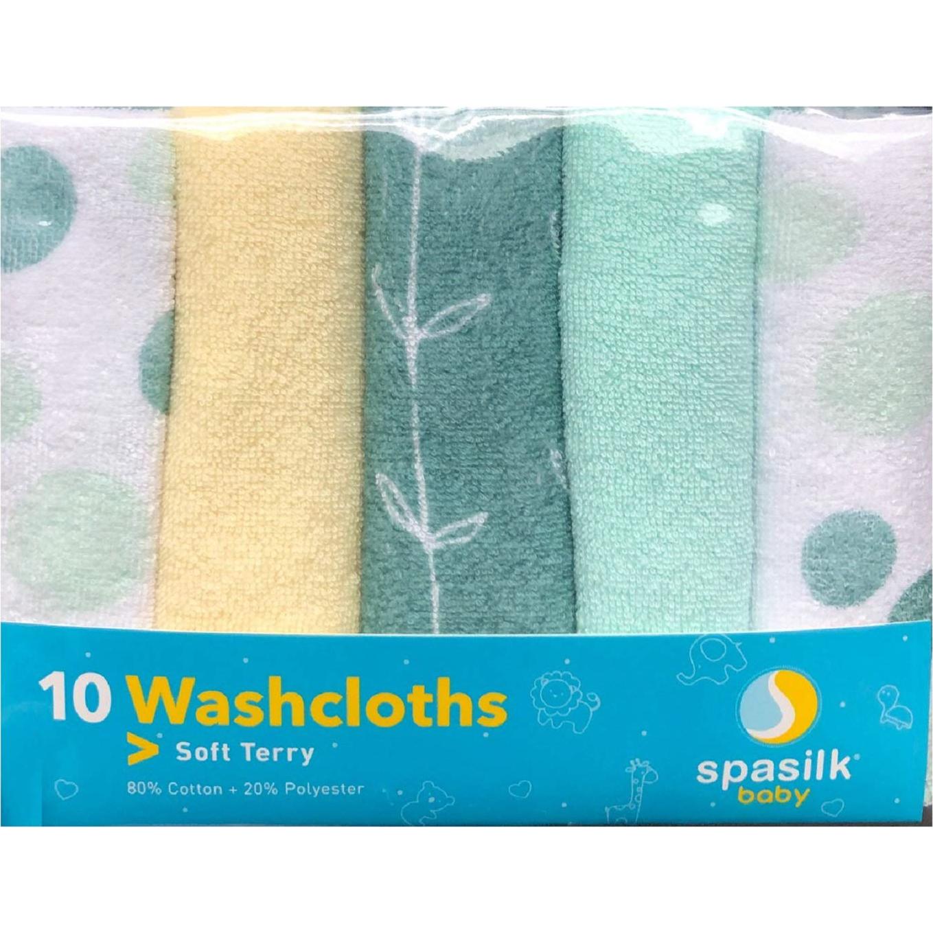 Paños de Baño Suaves Spasilk 10 Unidades Algodón 80%