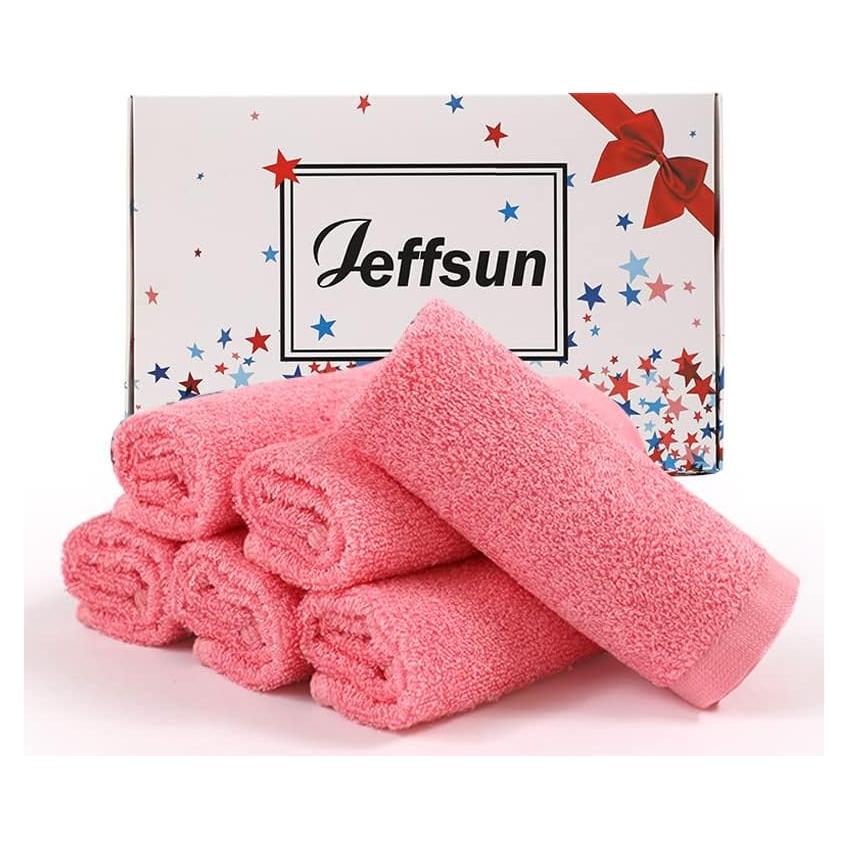 Toallitas Faciales para Bebé Jeffsun 6 Paquete Rosa 25x25 cm