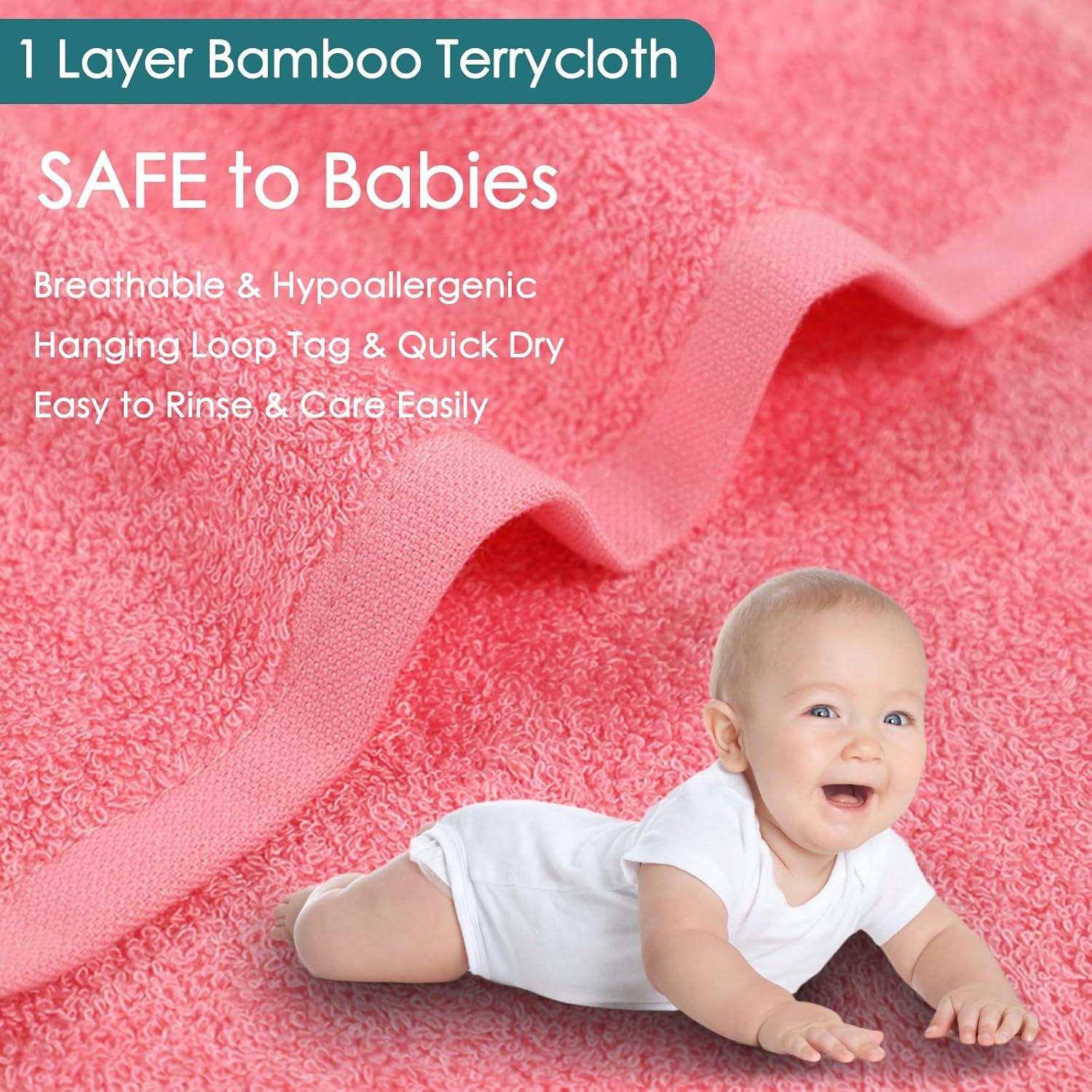 Toallitas Faciales para Bebé Jeffsun 6 Paquete Rosa 25x25 cm