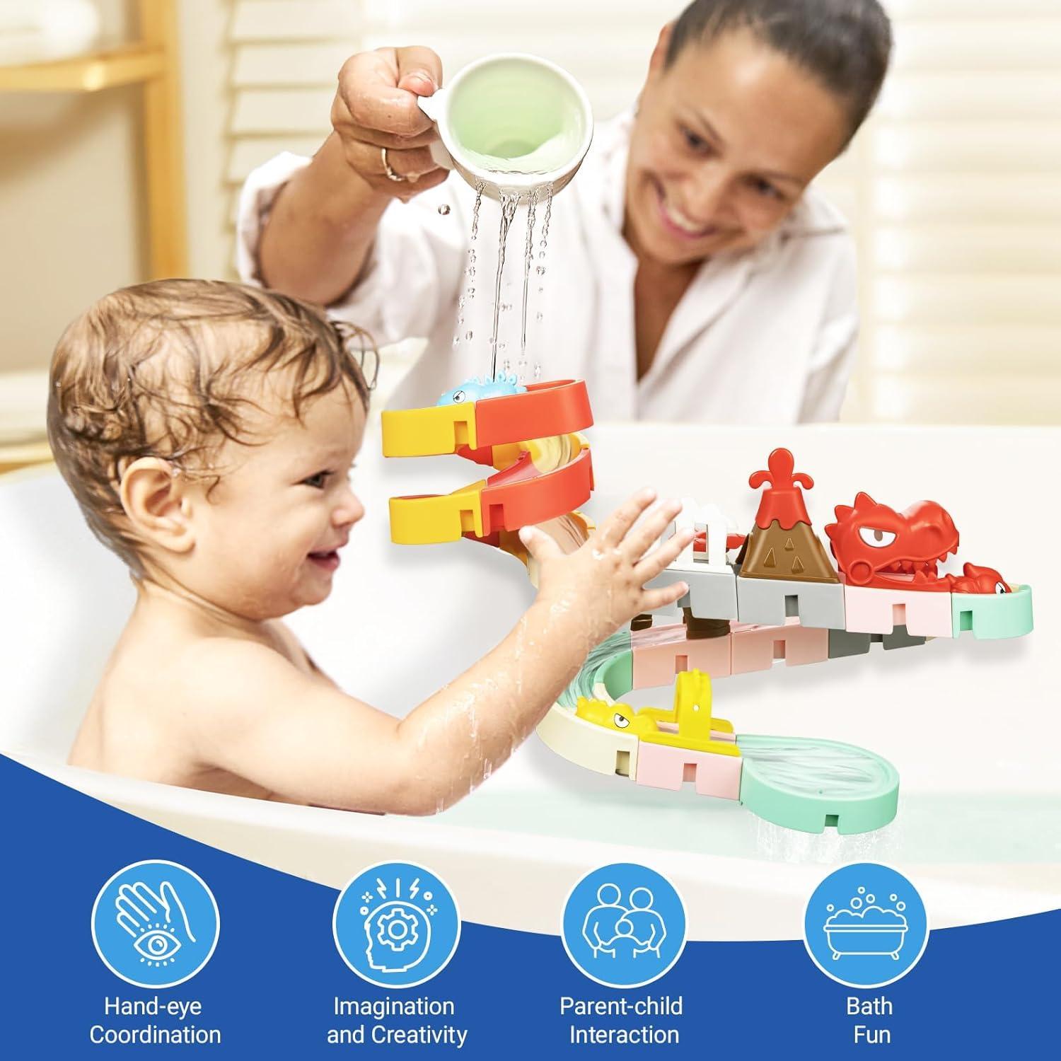 Juguetes de Baño de Deslizamiento Dinosaurios 36 PCS SOCBTNSO