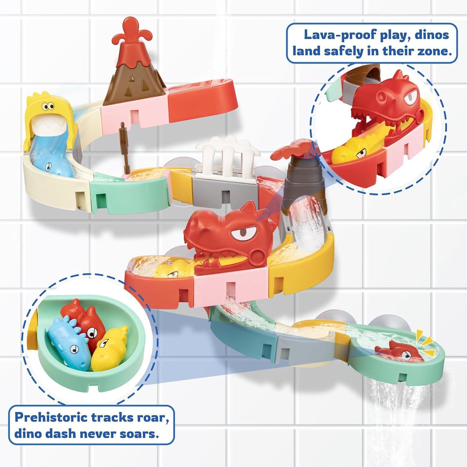 Juguetes de Baño de Deslizamiento Dinosaurios 36 PCS SOCBTNSO