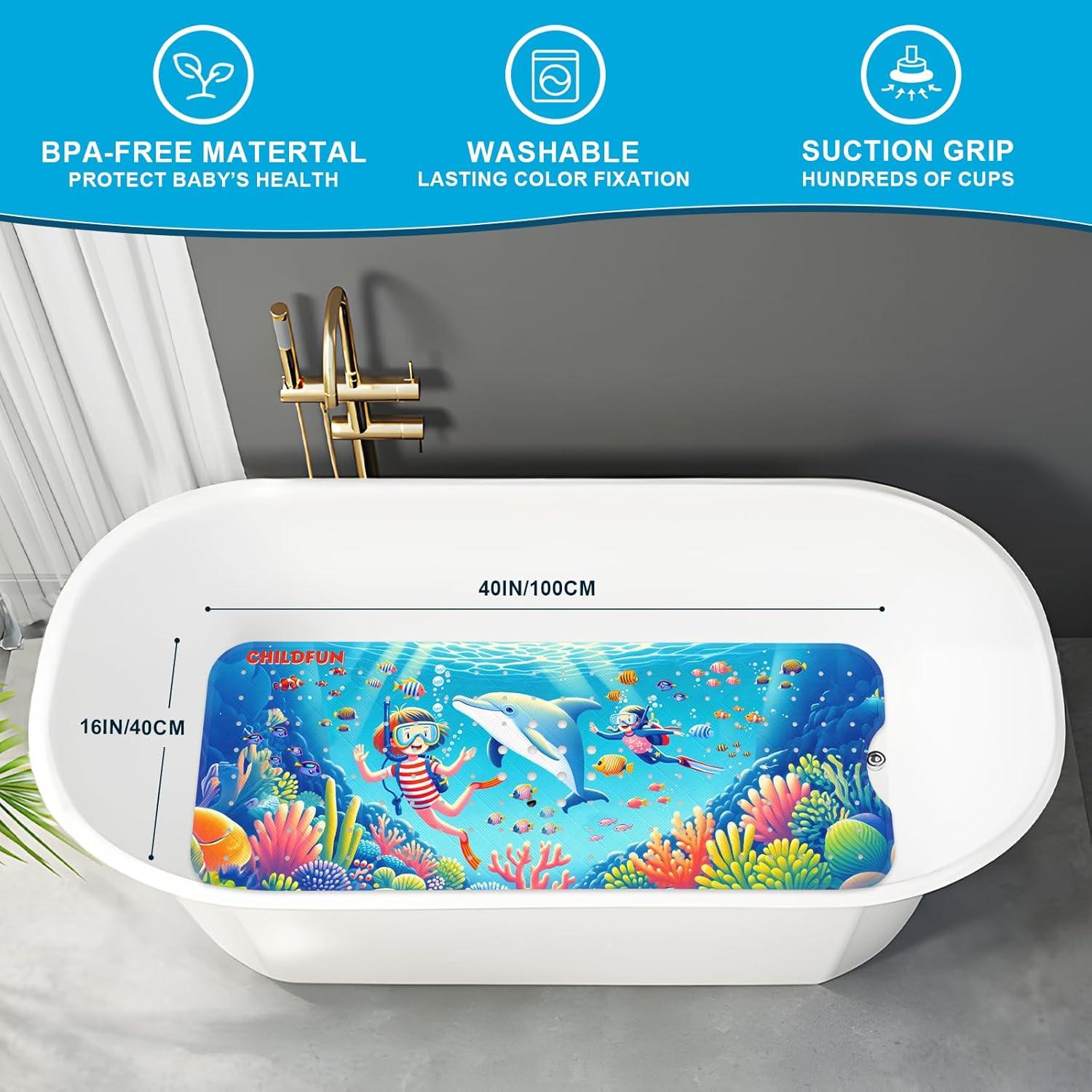 Alfombrilla de Baño Antideslizante para Bebés XIYUNTE 101.6x40.6cm