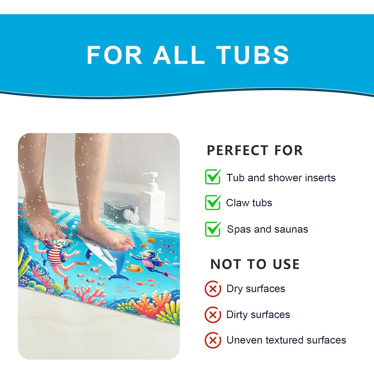 Alfombrilla de Baño Antideslizante para Bebés XIYUNTE 101.6x40.6cm