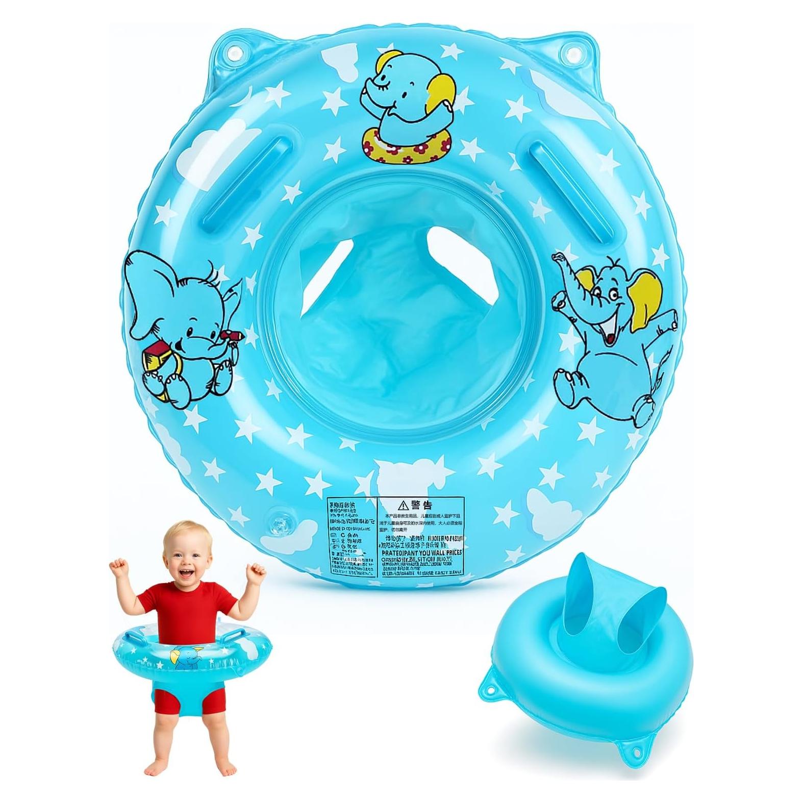 Flotador Inflable para Bebés Rumexeng Azul 50cm con Asiento