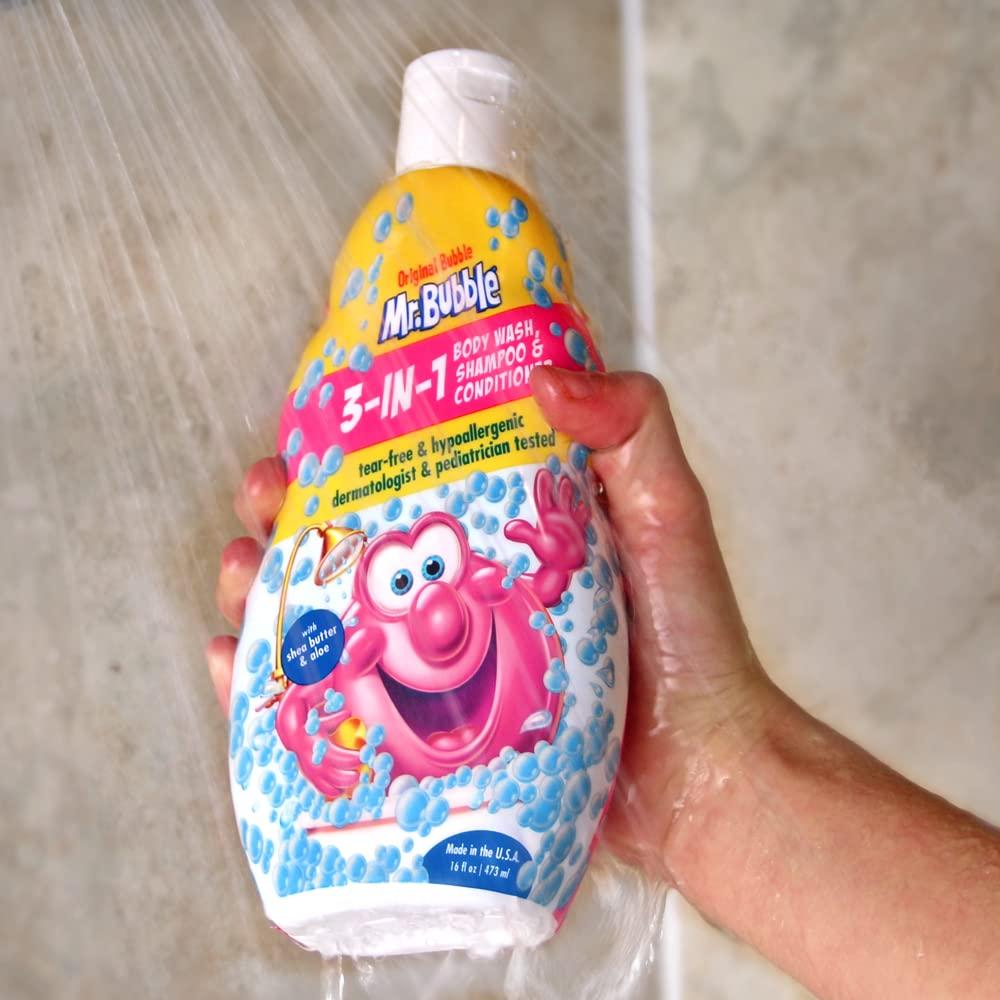 Mr. Bubble Champú 3en1 Hipoalergénico Aroma Chicle 473ml x2