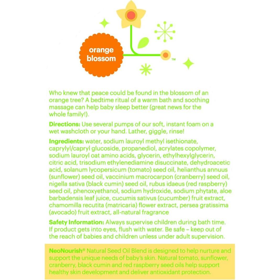 Champú y Gel de Baño Babyganics Flor de Naranja 473ml