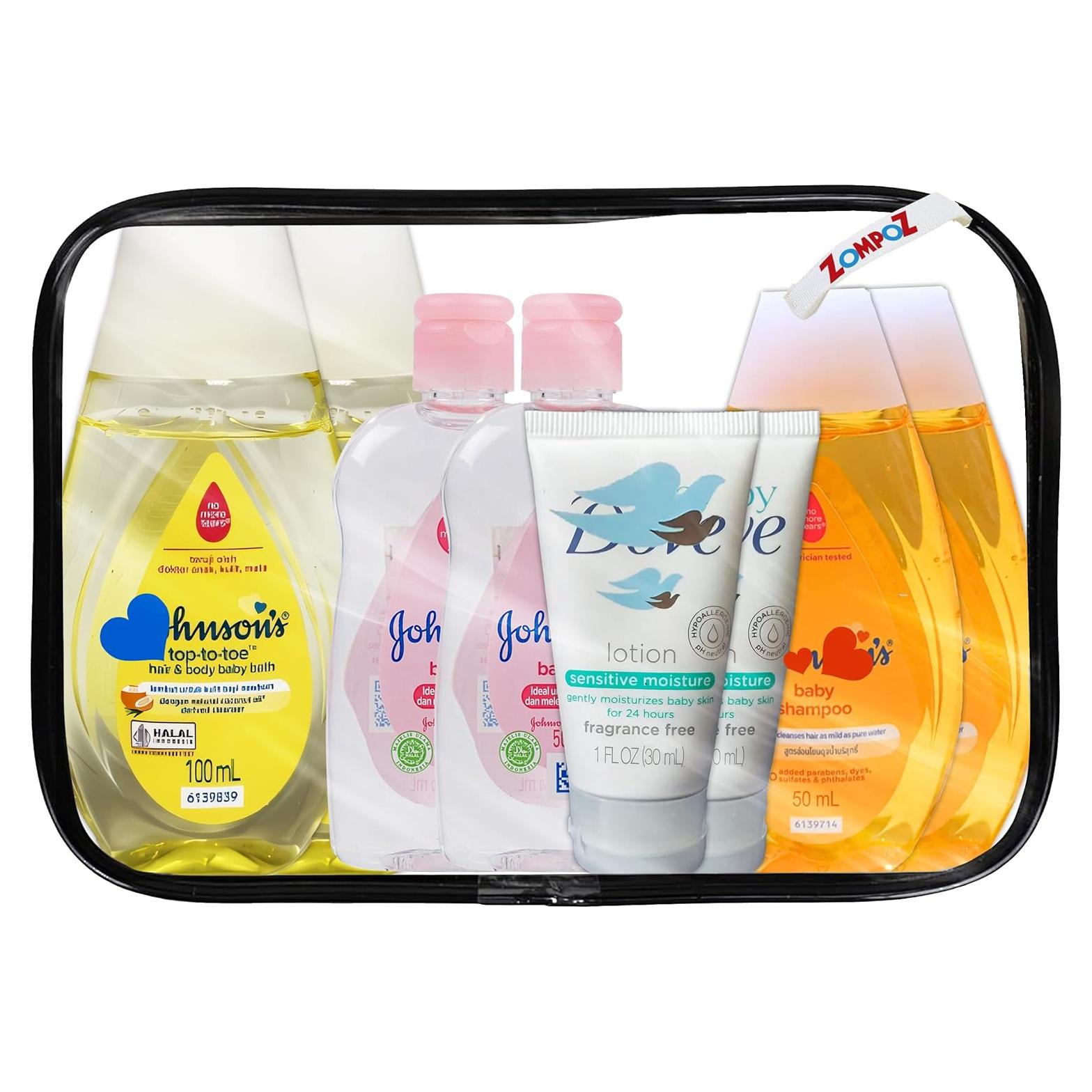 Kit de Viaje para Bebés Partypom - 8 Piezas Aprobado por TSA