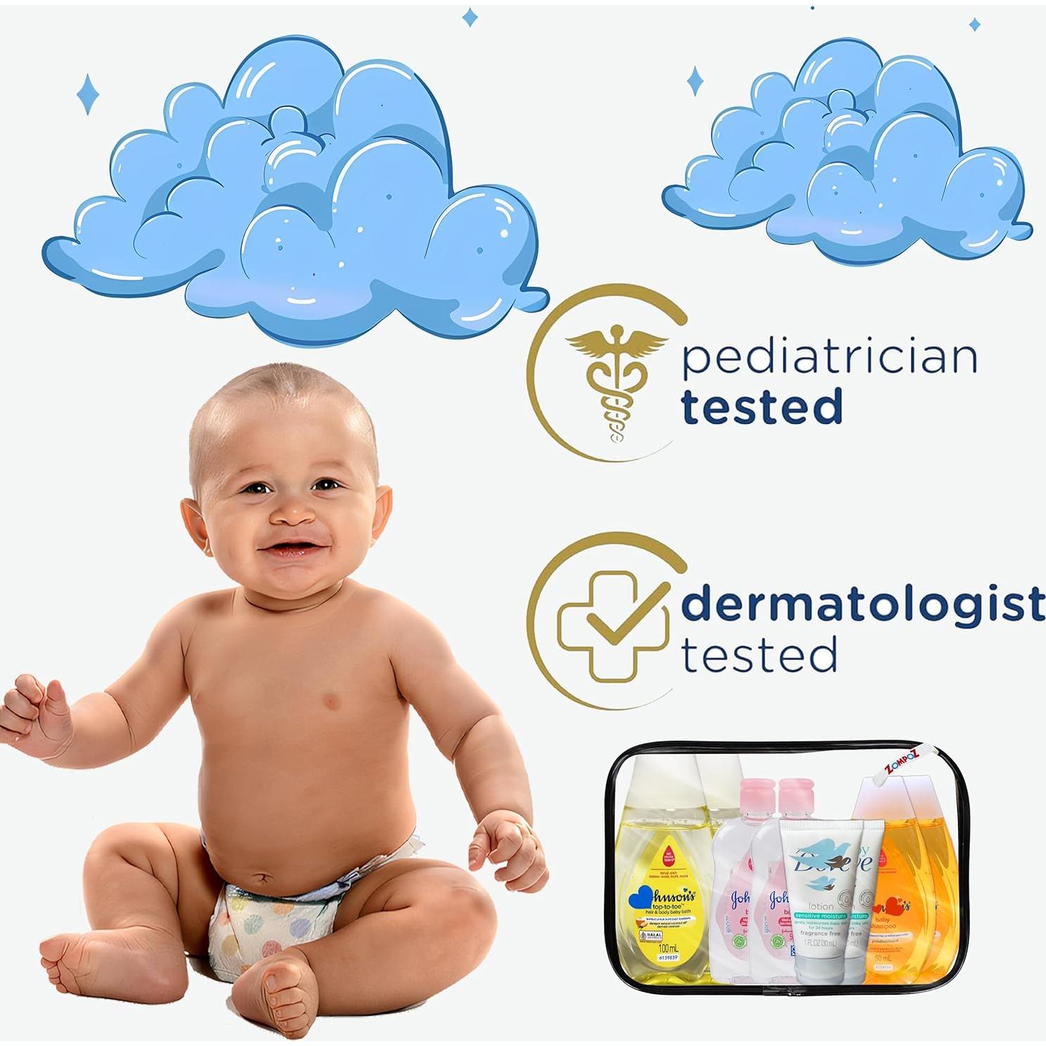 Kit de Viaje para Bebés Partypom - 8 Piezas Aprobado por TSA