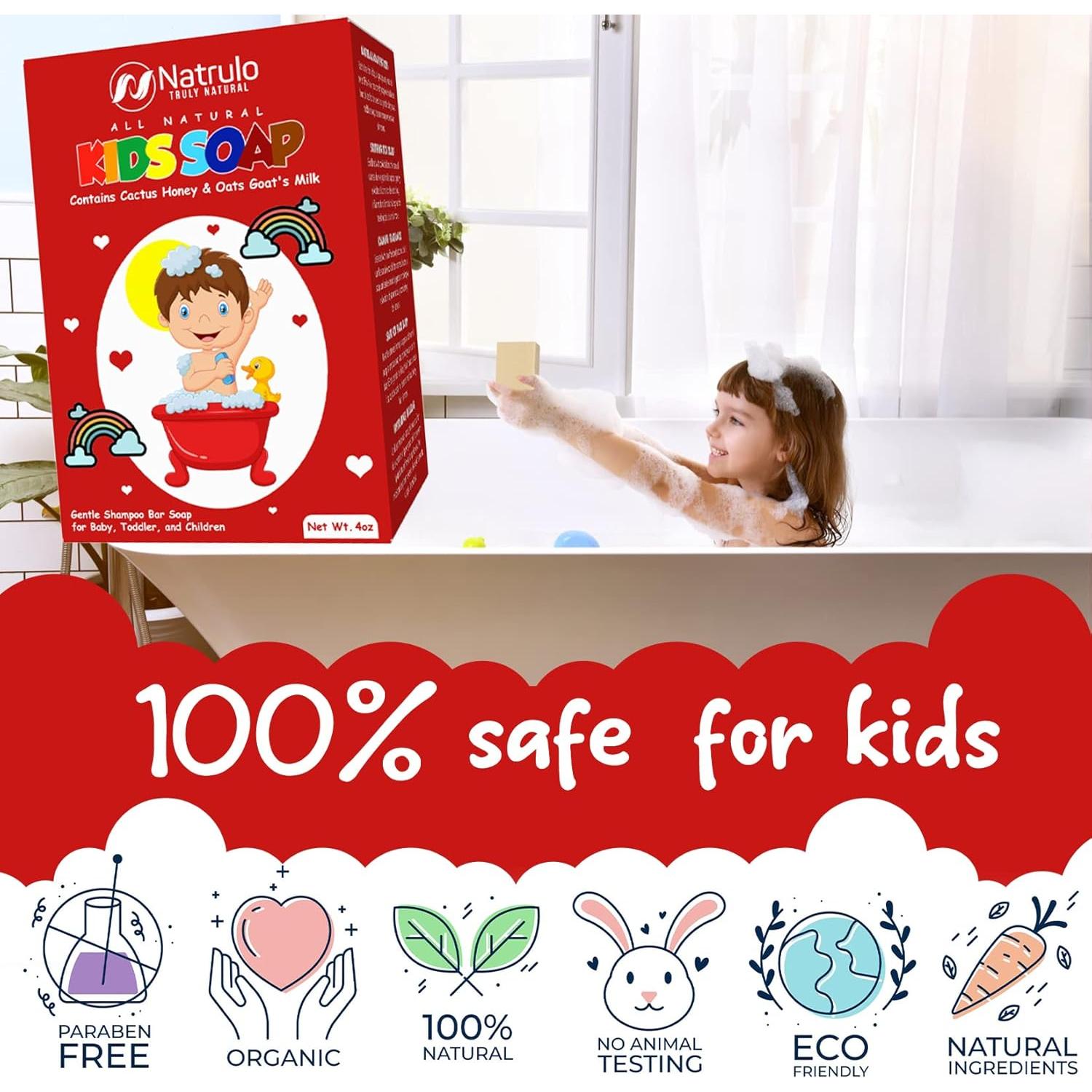 Jabón Natural de Leche de Cabra y Miel para Niños 113g