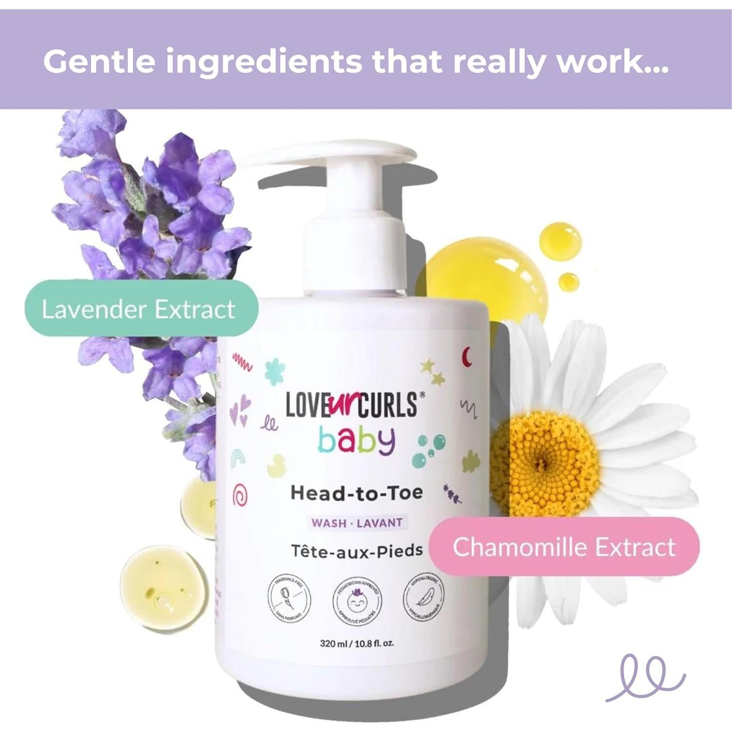 Jabón Corporal y Champú Sin Fragancia LUCK 320 mL Bebés