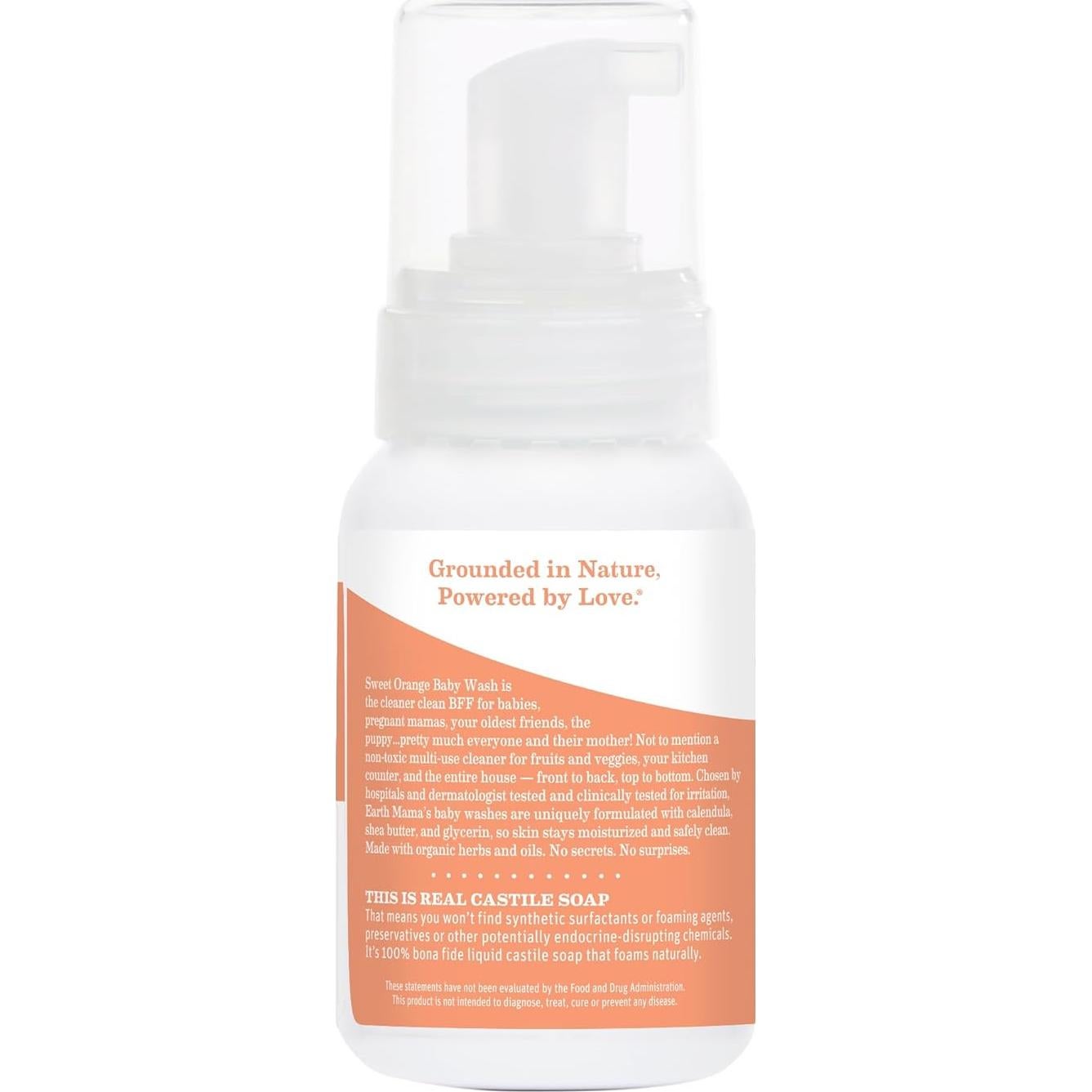 Jabón Líquido Espumoso para Bebés Earth Mama 185 ml