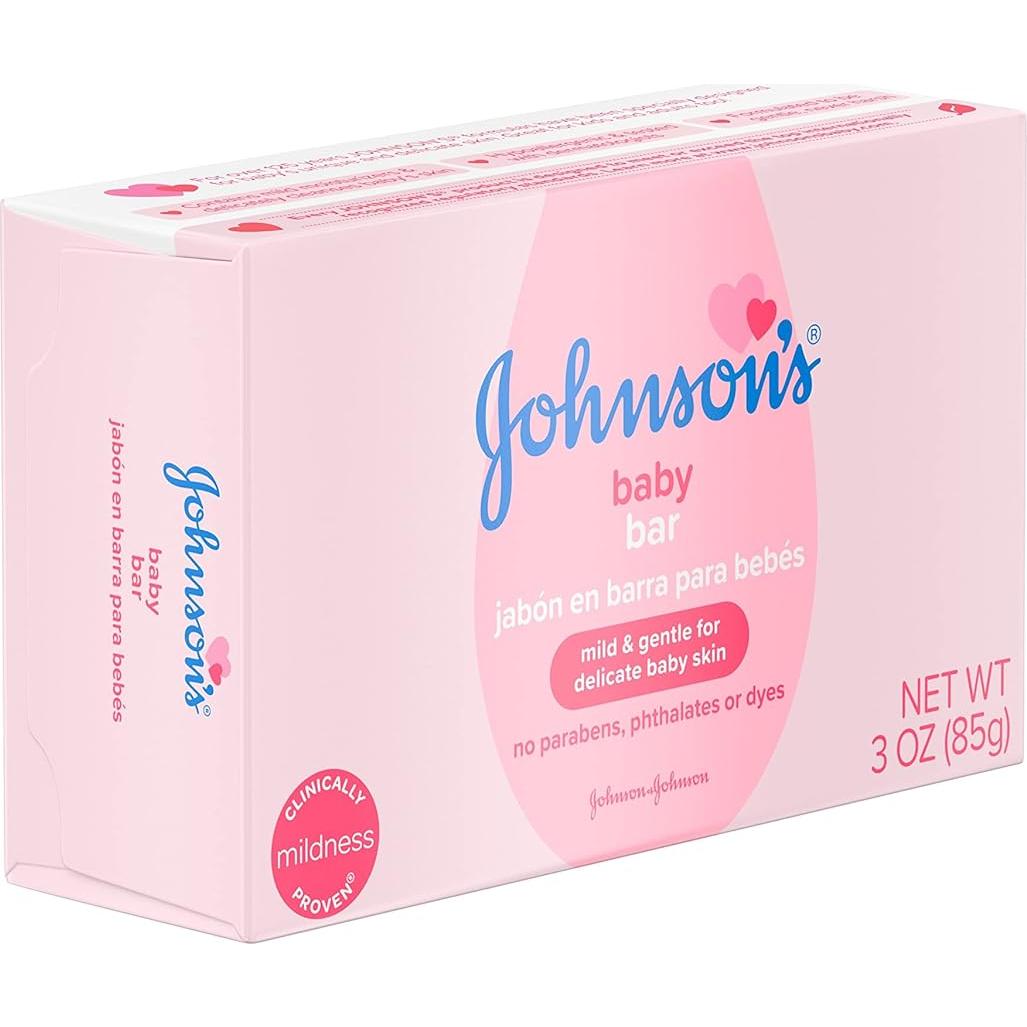 Jabón de Cuerpo para Bebés Johnson 85g Hipoalergénico Paquete 6