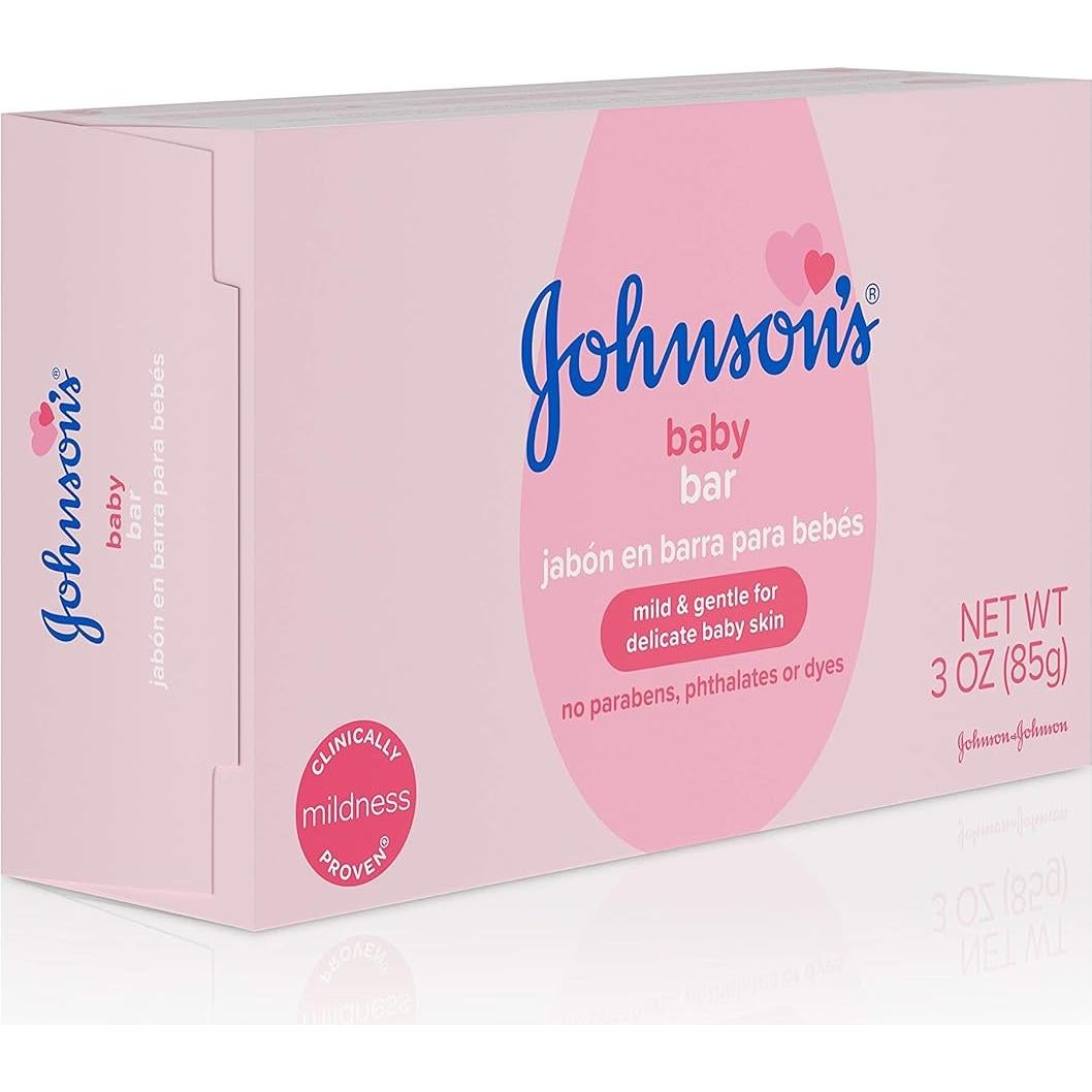 Jabón de Cuerpo para Bebés Johnson 85g Hipoalergénico Paquete 6
