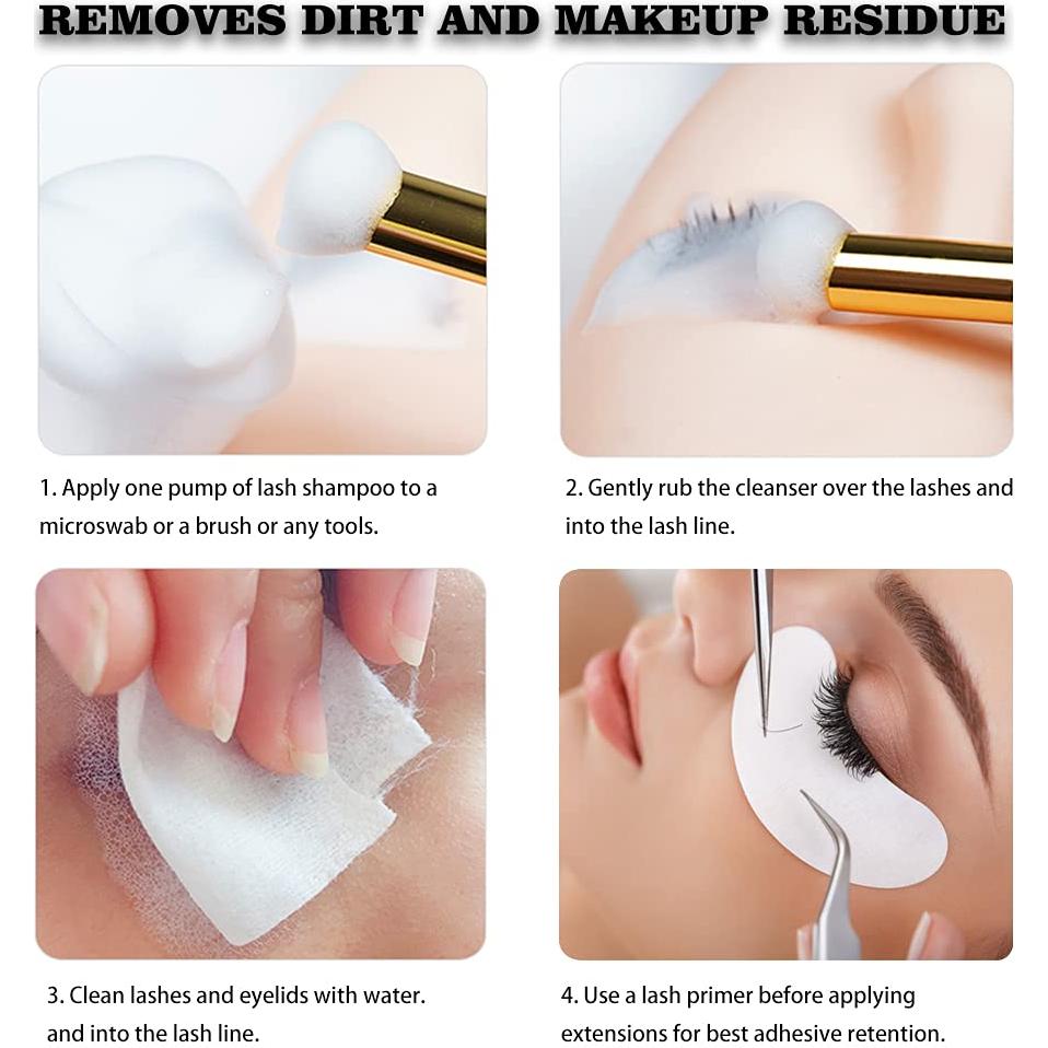 Champú Espumoso para Pestañas Mererke_Pretty 50 ml - Limpiador Suave