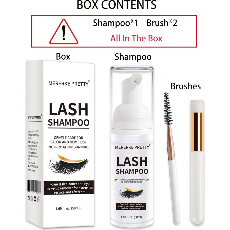 Champú Espumoso para Pestañas Mererke_Pretty 50 ml - Limpiador Suave