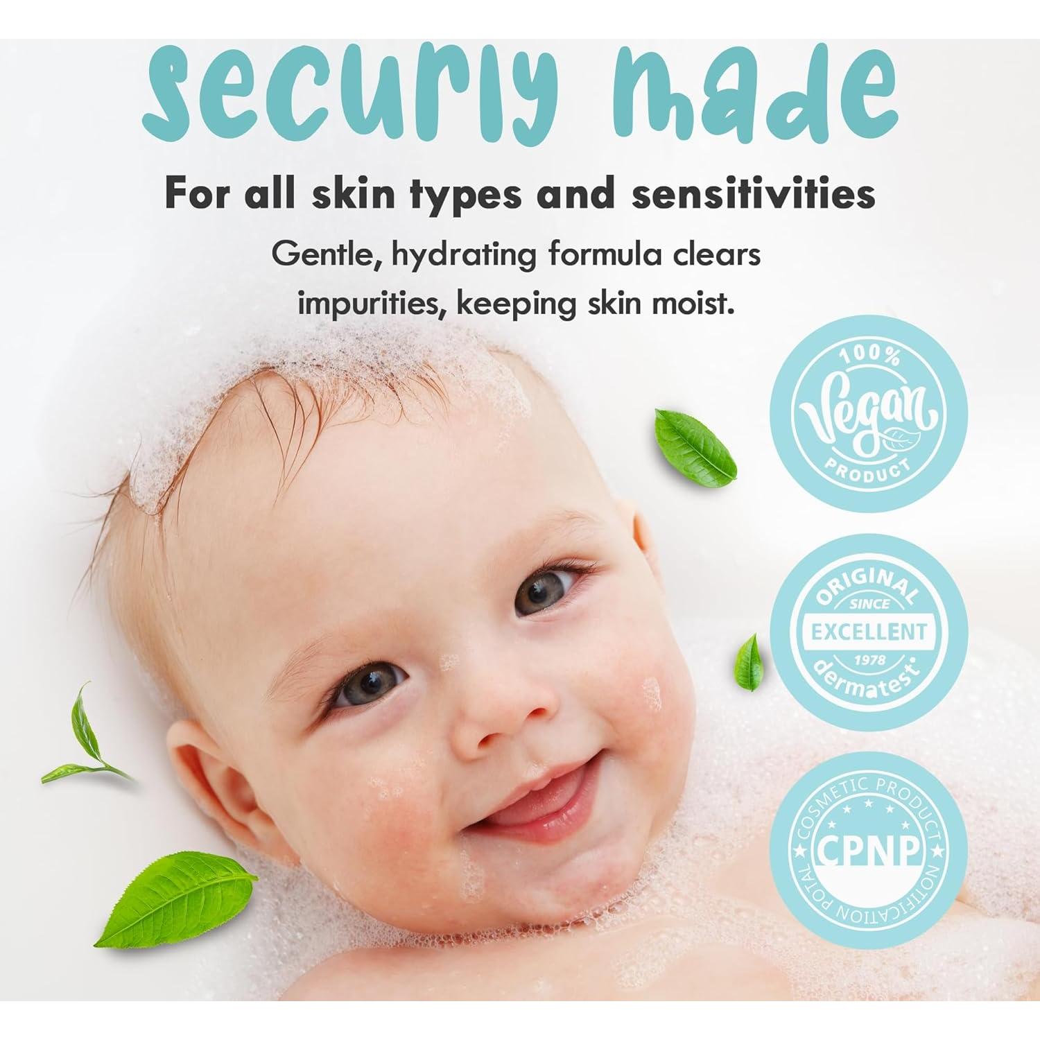 Jabón y Champú Hipoalergénico para Bebés Elleybear 50 ml