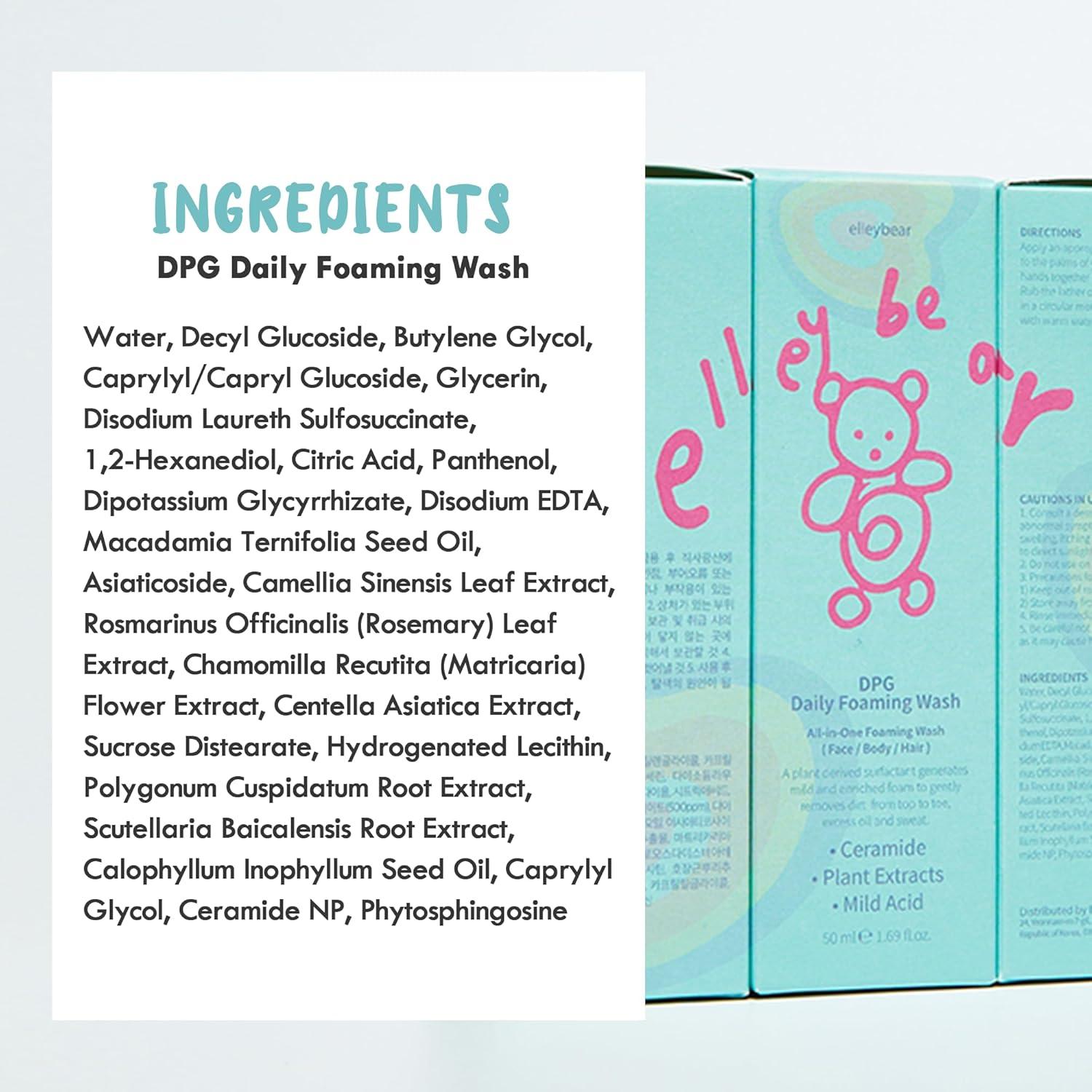 Jabón y Champú Hipoalergénico para Bebés Elleybear 50 ml