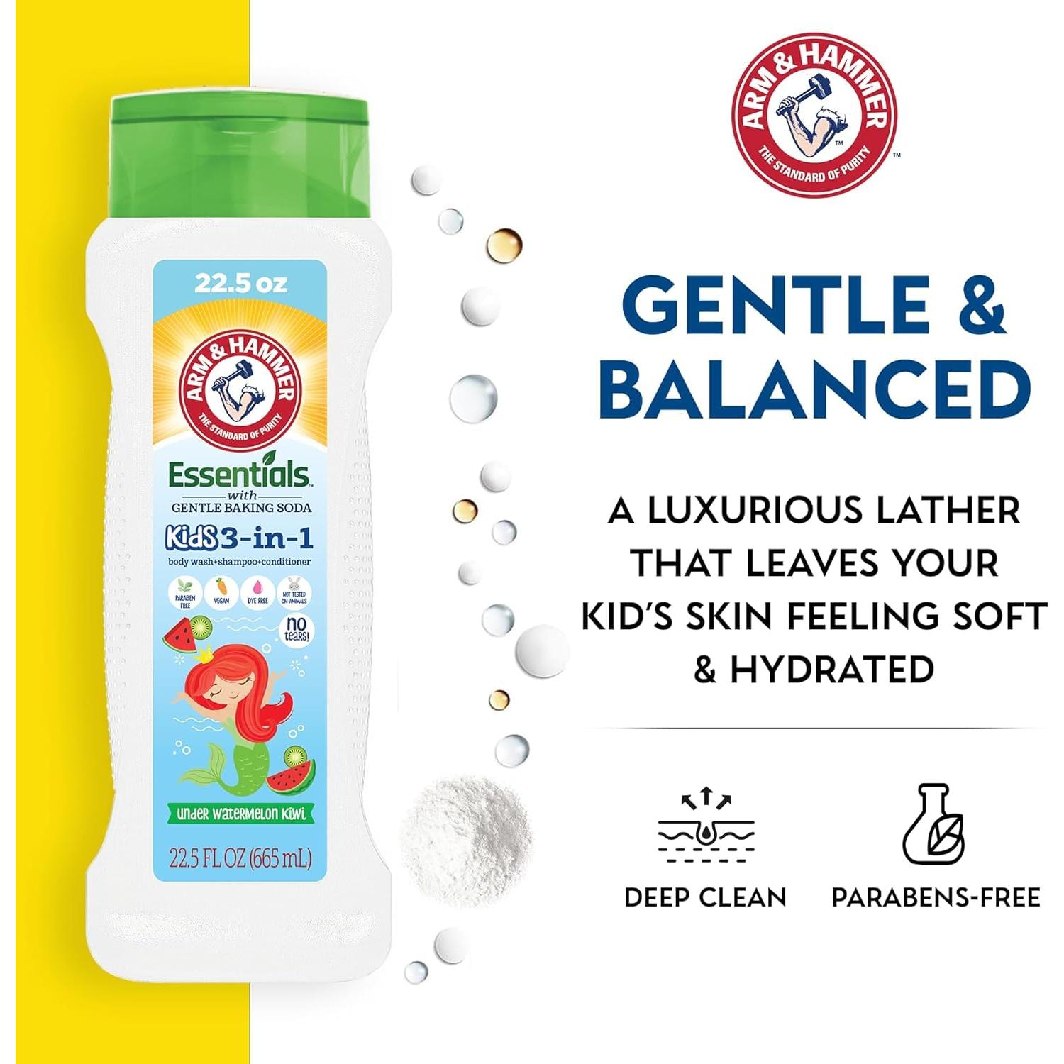 Jabón Corporal 3-en-1 Arm & Hammer Sandía Kiwi 635ml Pack 6