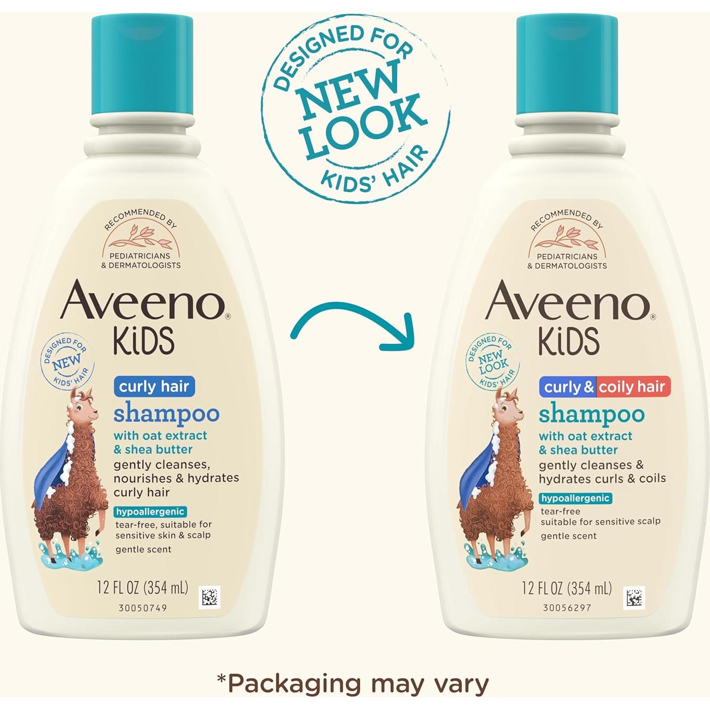 Champú Hidratante Aveeno Kids para Cabello Rizado 354 ml