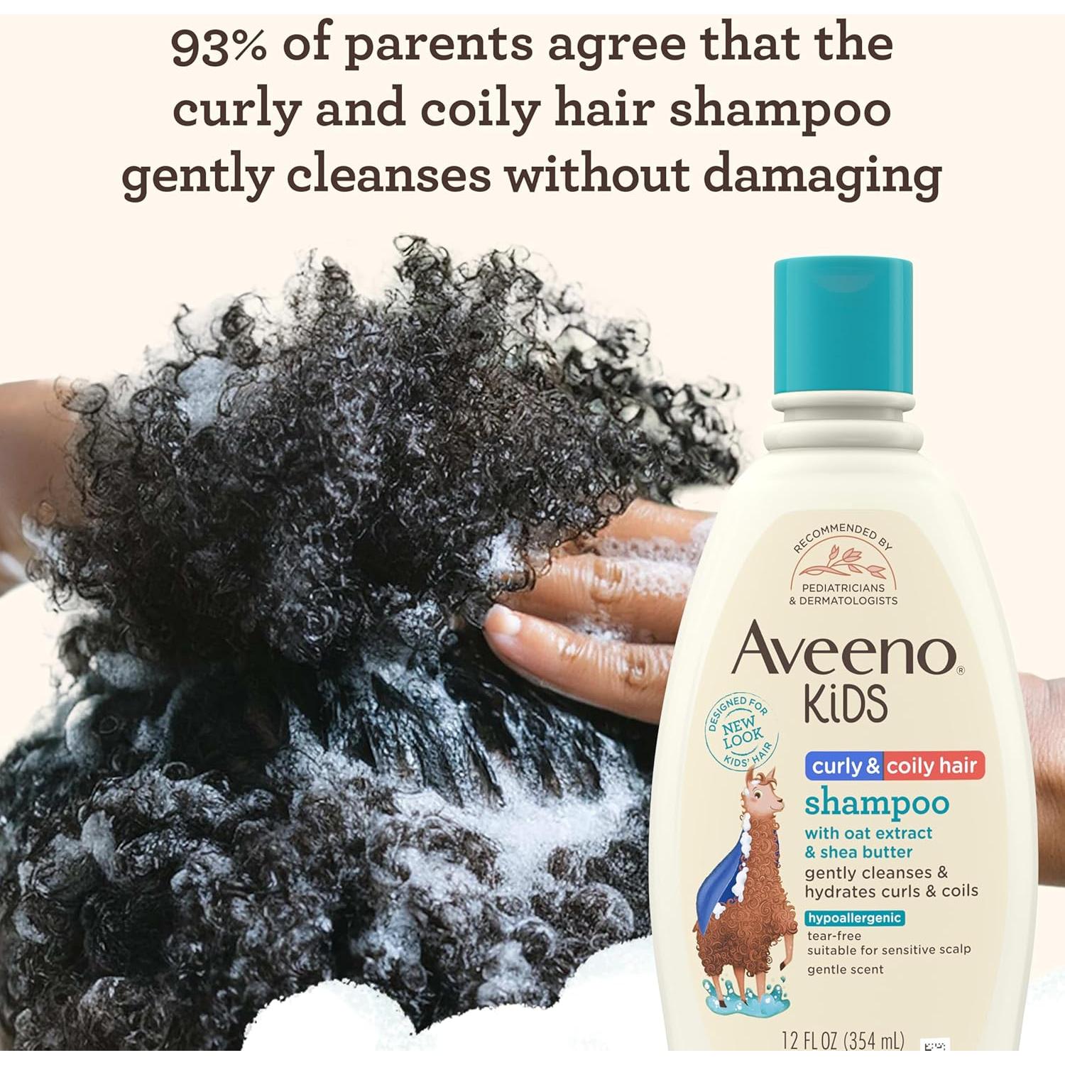 Champú Hidratante Aveeno Kids para Cabello Rizado 354 ml