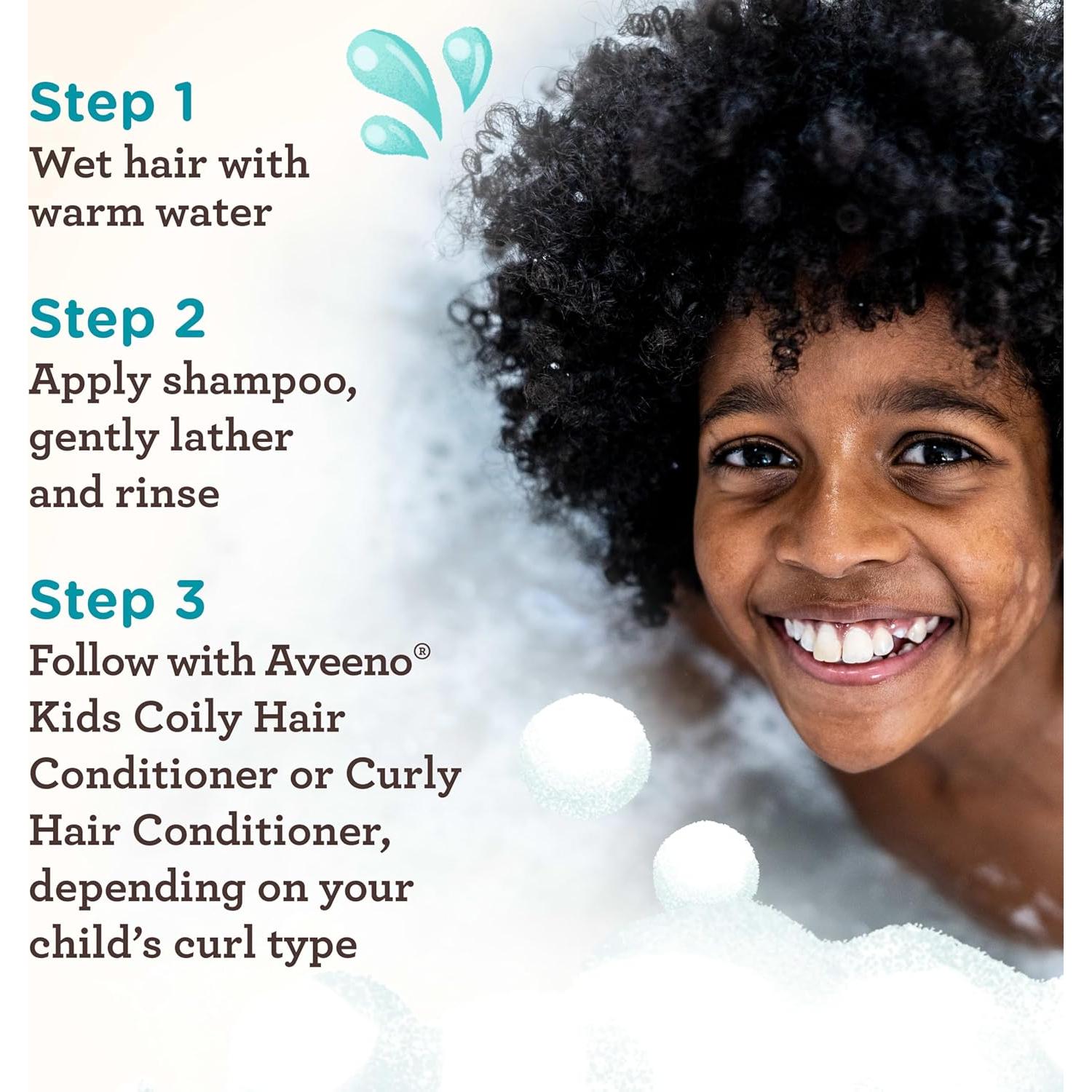 Champú Hidratante Aveeno Kids para Cabello Rizado 354 ml