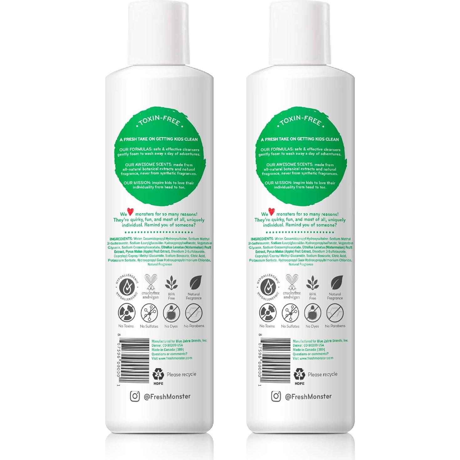 Champú y Acondicionador 2-en-1 Fresh Monster Niños Sandía