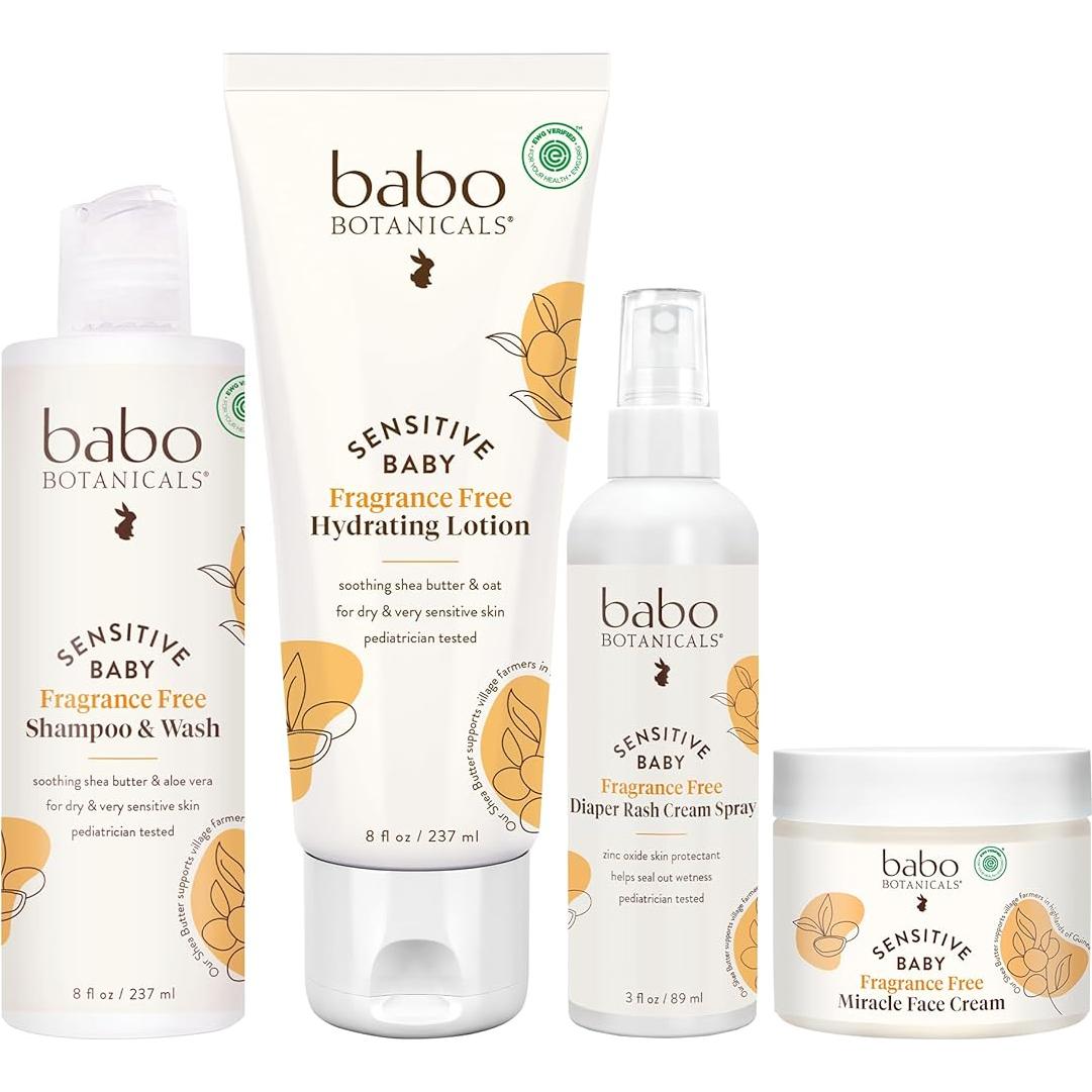 Conjunto de Regalo Cuidado Bebé Babo Botanicals - 5 Artículos