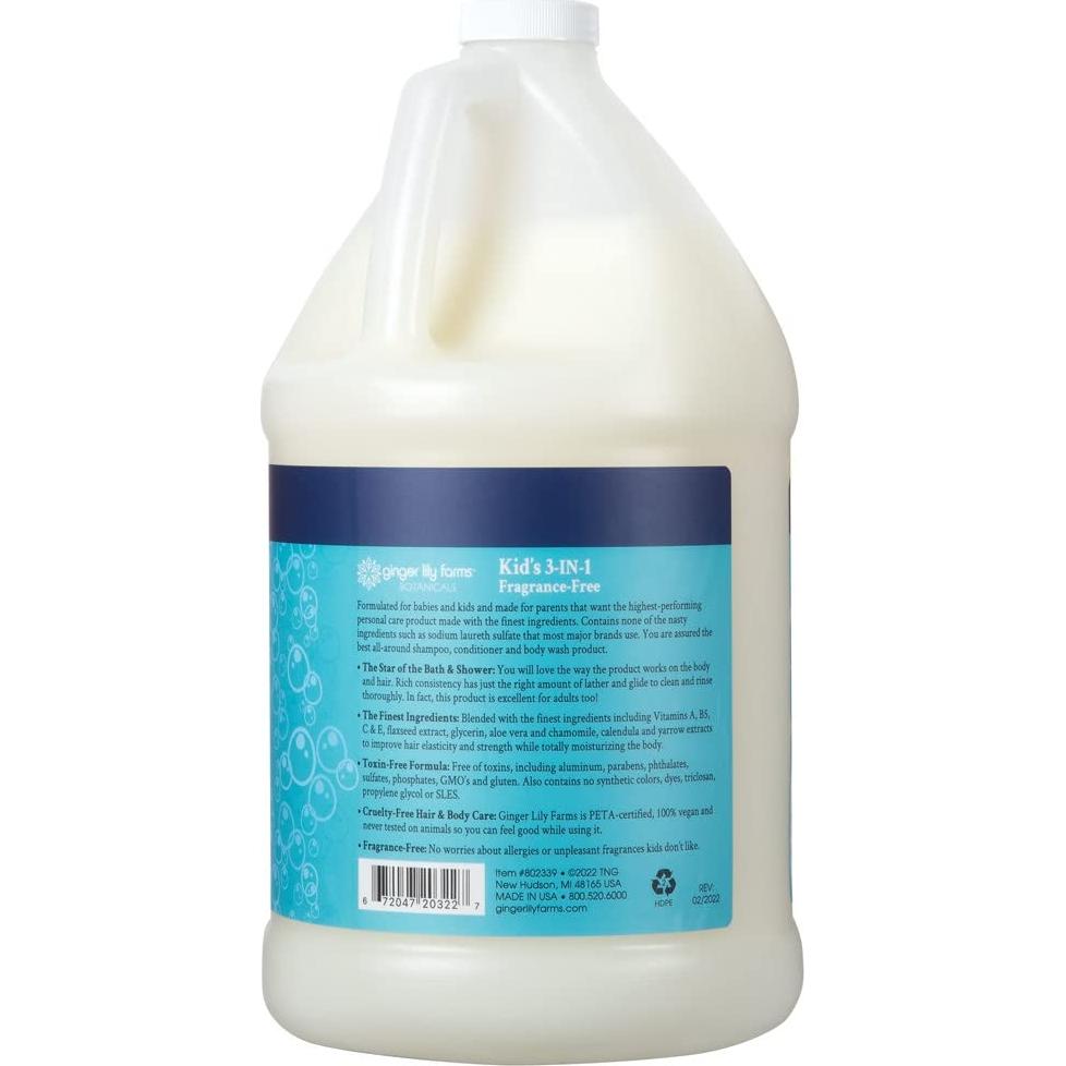 Champú Acondicionador Jabón 3 en 1 Jengibre Lirio 3.78L