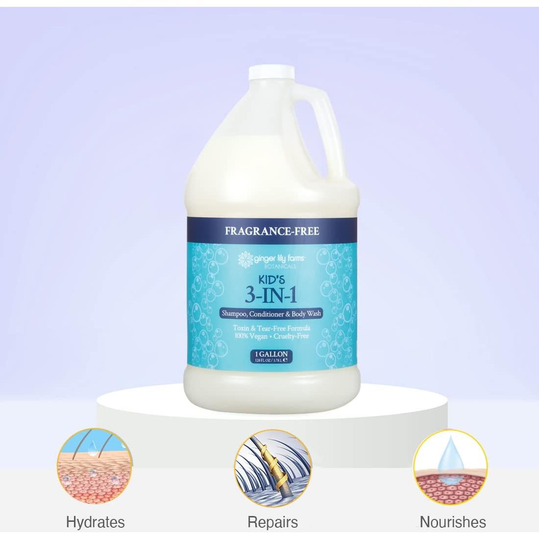 Champú Acondicionador Jabón 3 en 1 Jengibre Lirio 3.78L