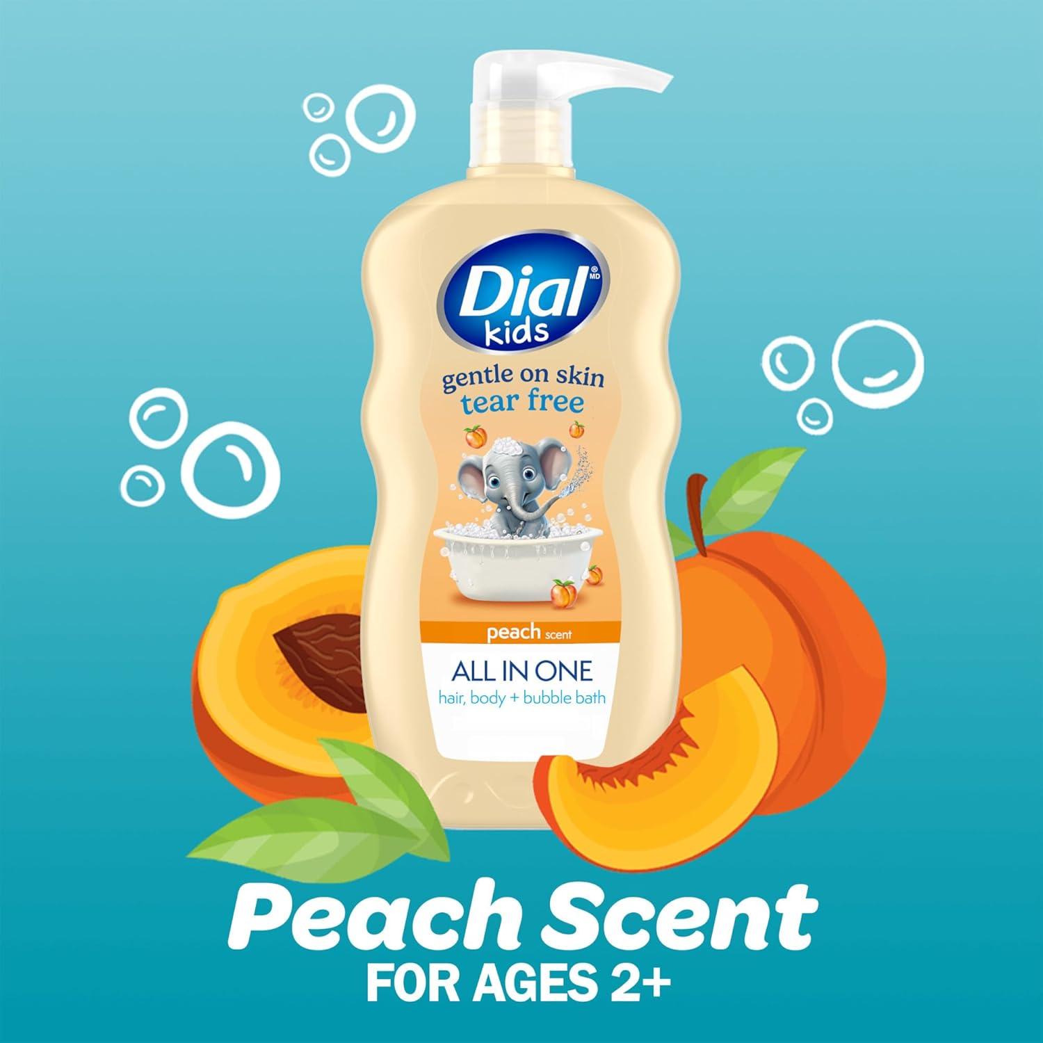 Jabón 3-en-1 para Niños Dial Durazno 946 ml Hipoalergénico