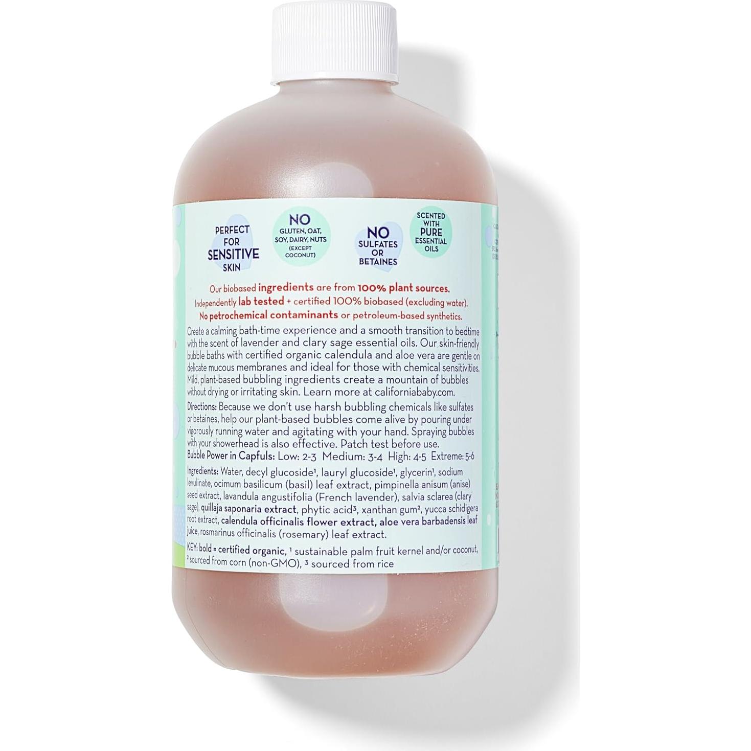 Baño de Burbujas Calmante Lavanda California Baby 562mL
