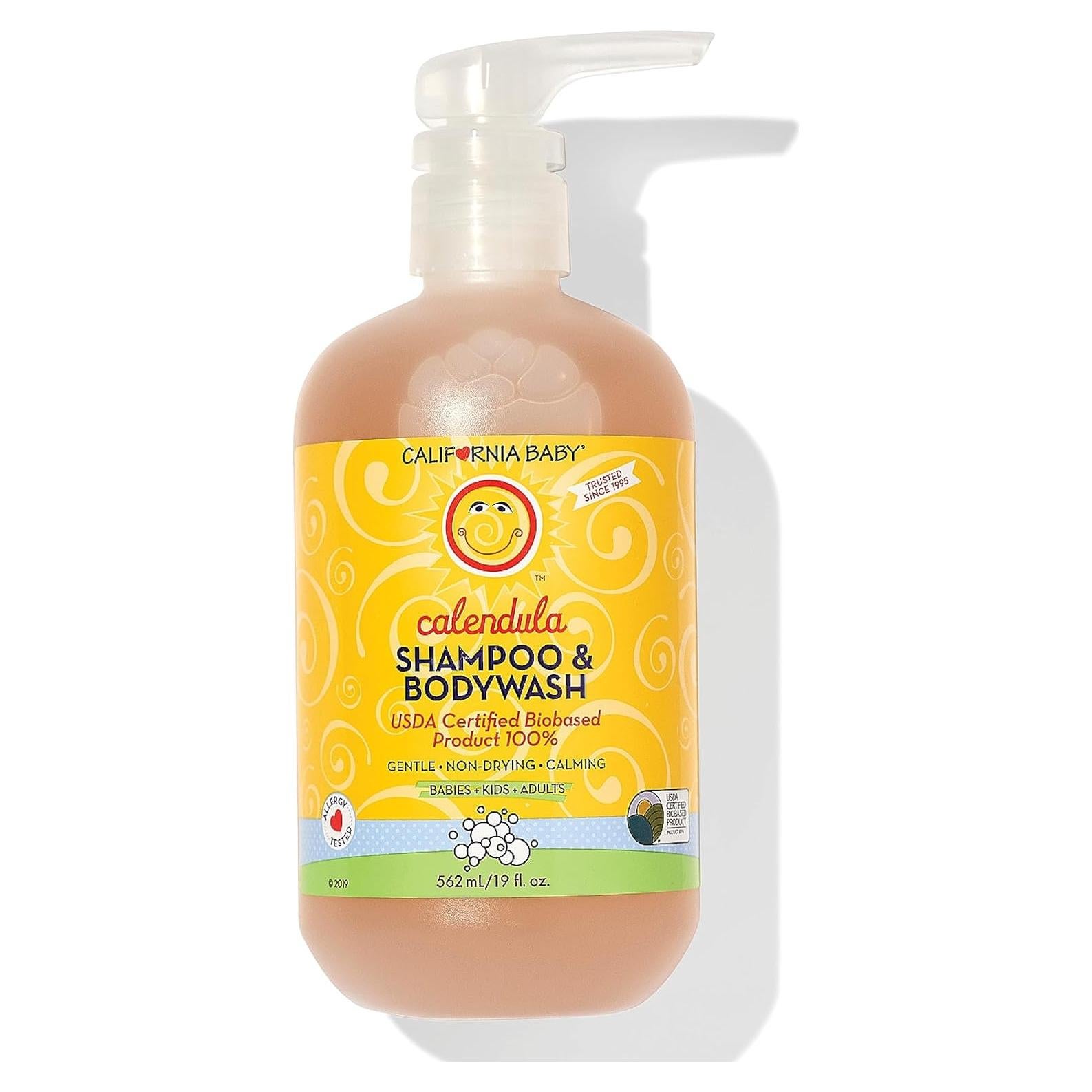Champú y Gel de Baño California Baby Caléndula 562 mL - 100% Natural
