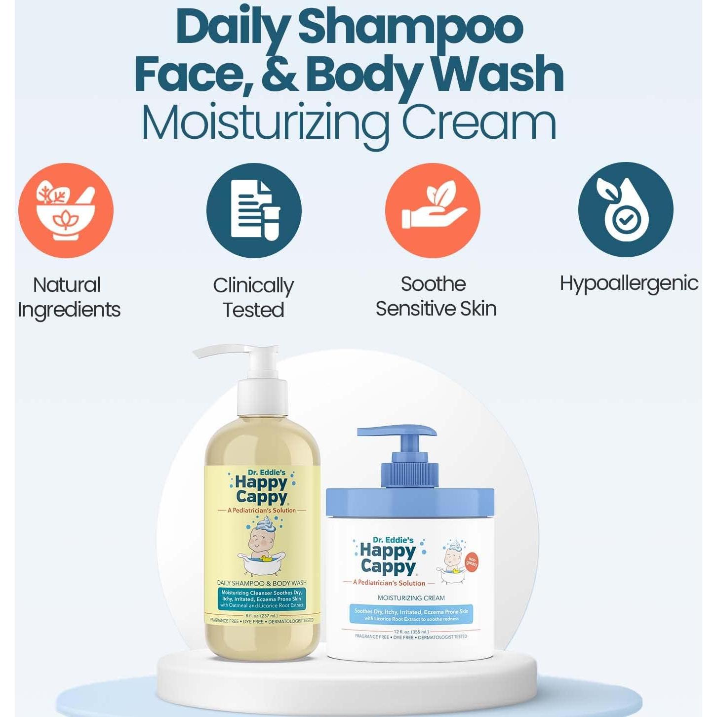 Feliz Cappy Champú y Crema Hidratante 591 ml para Bebés