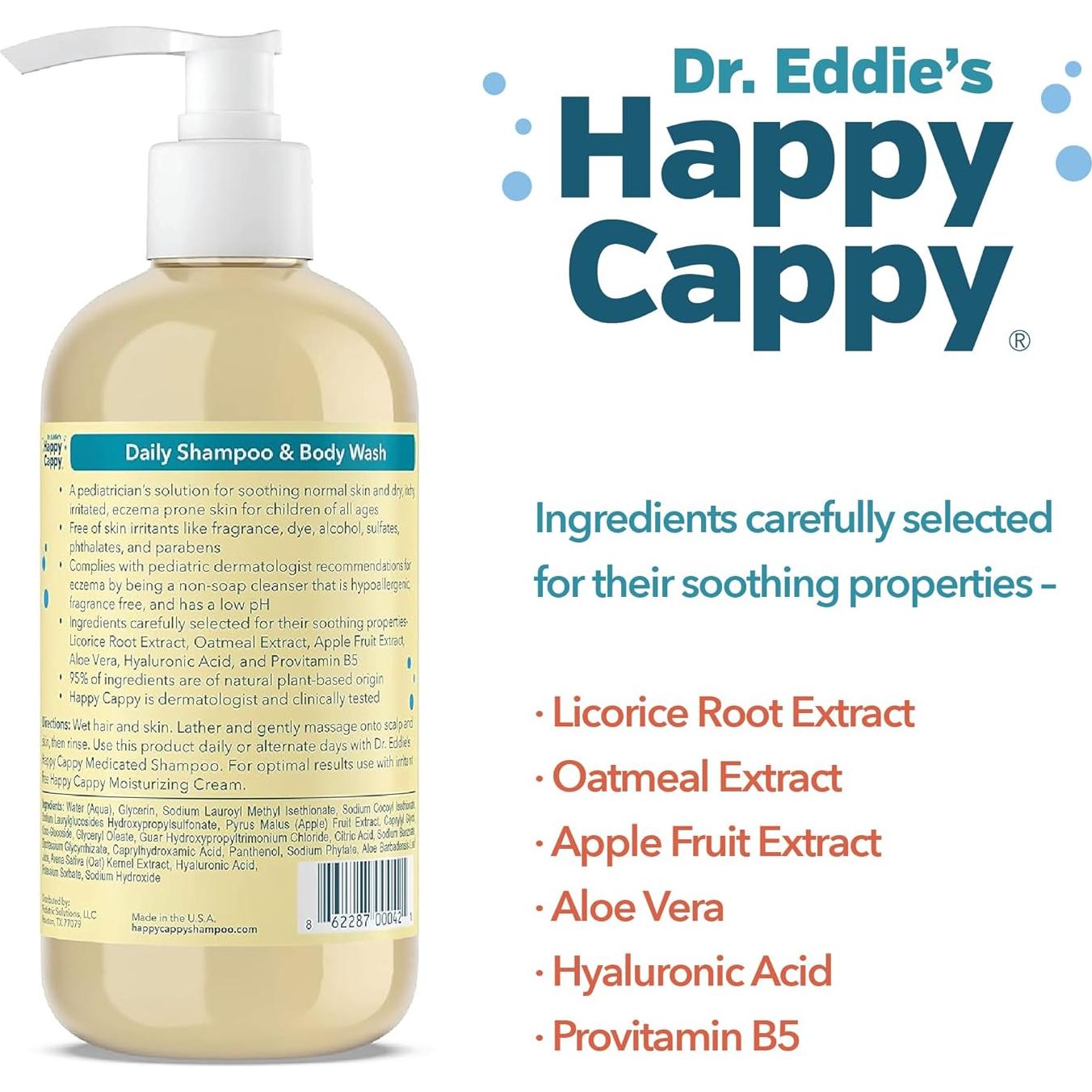 Champú y Gel de Baño Happy Cappy 236.6 ml - Piel Sensible