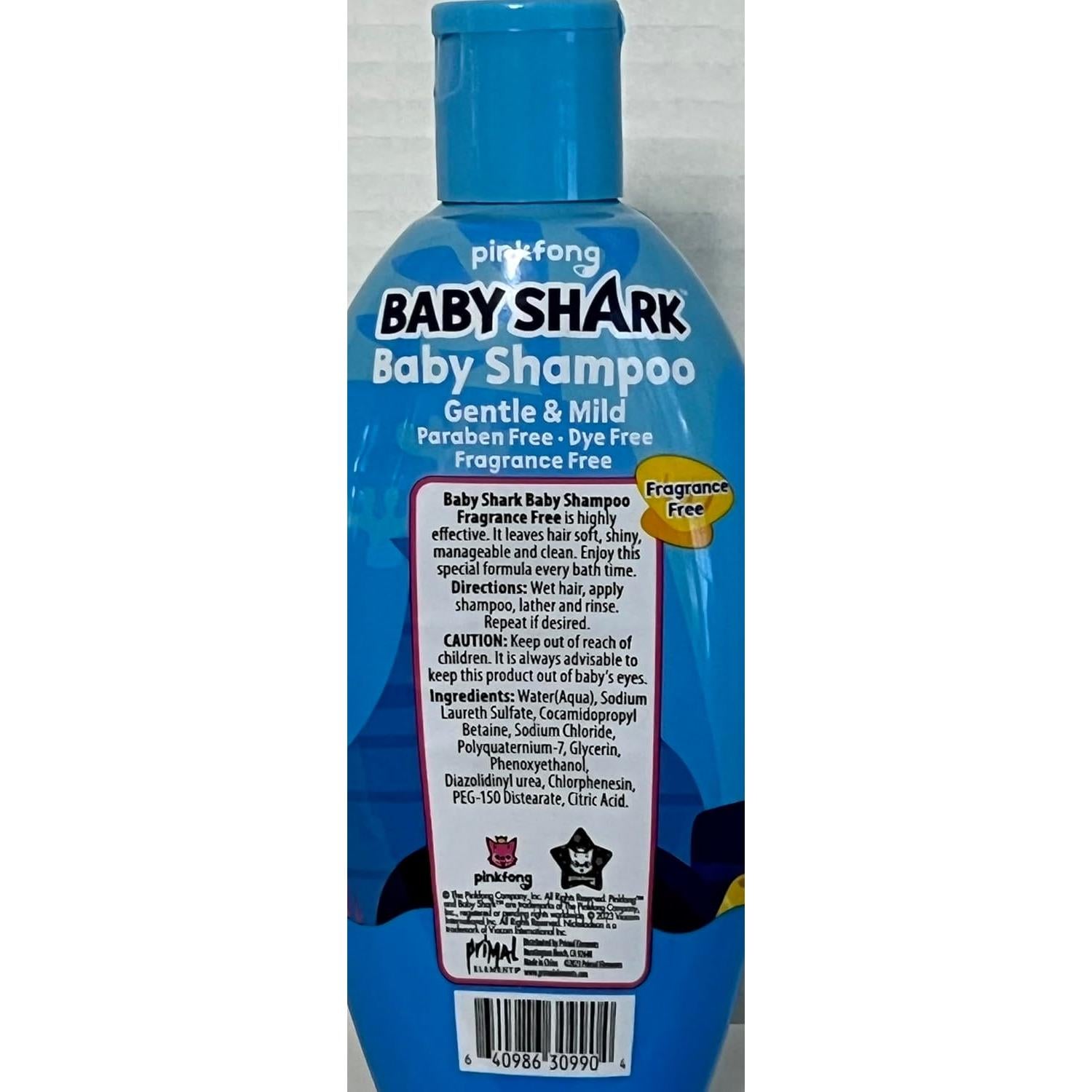 Champú para Bebés Baby Shark 295 ml Sin Fragancia