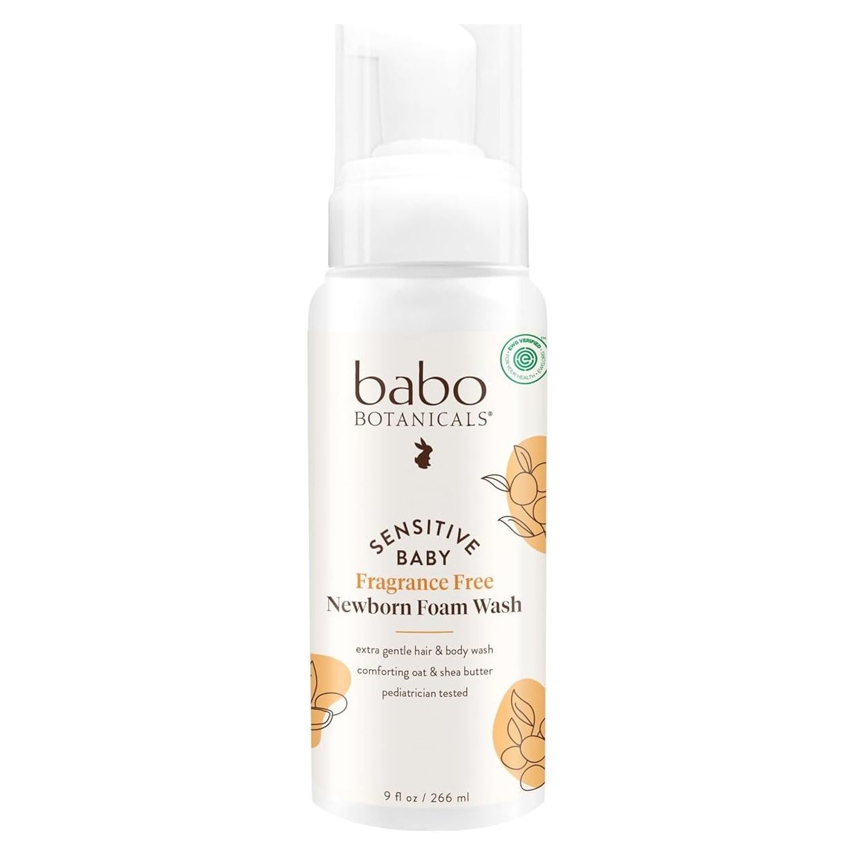 Jabón Espumoso para Bebés Babo Botanicals 325g Sin Fragancia