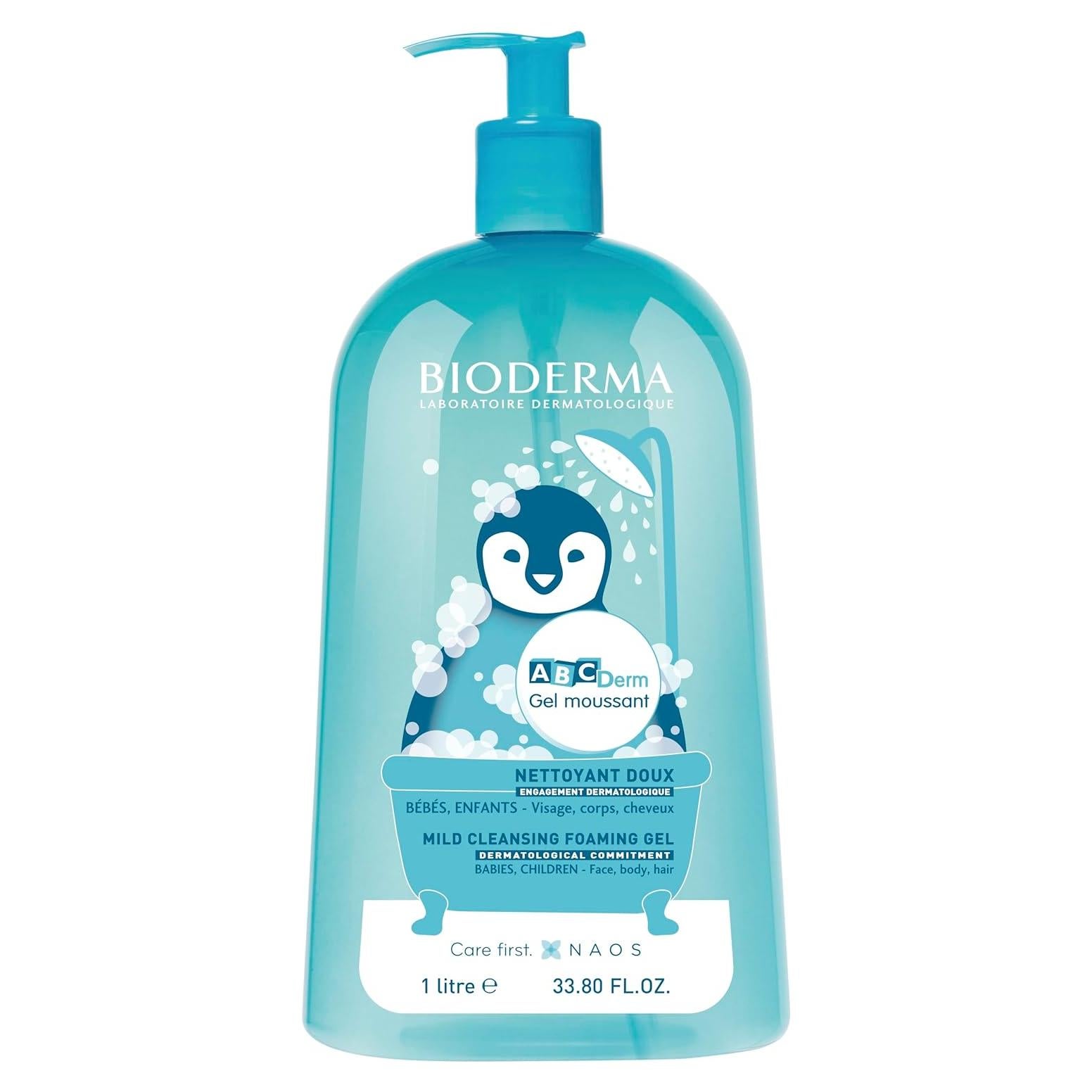 Gel Espumoso Bioderma ABCDerm 1000 ml - Limpiador Suave Bebés
