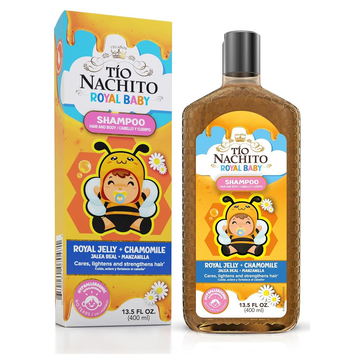 Champú Real Tio Nacho para Bebés 400 ml - Hipoalergénico, Sin Lagrimas