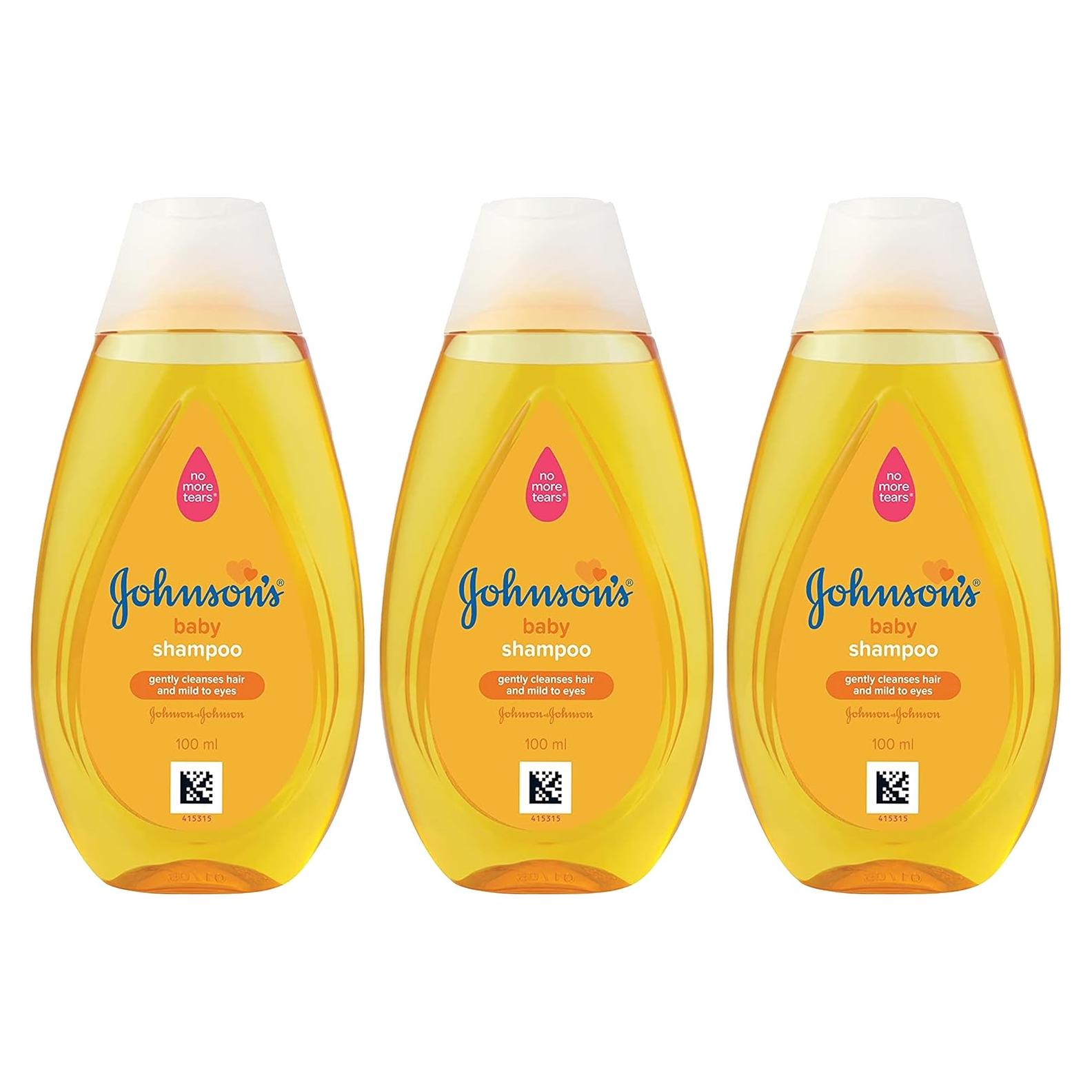 Champú para Bebés Johnson's Baby 3 x 100 mL Sin Lagrimas