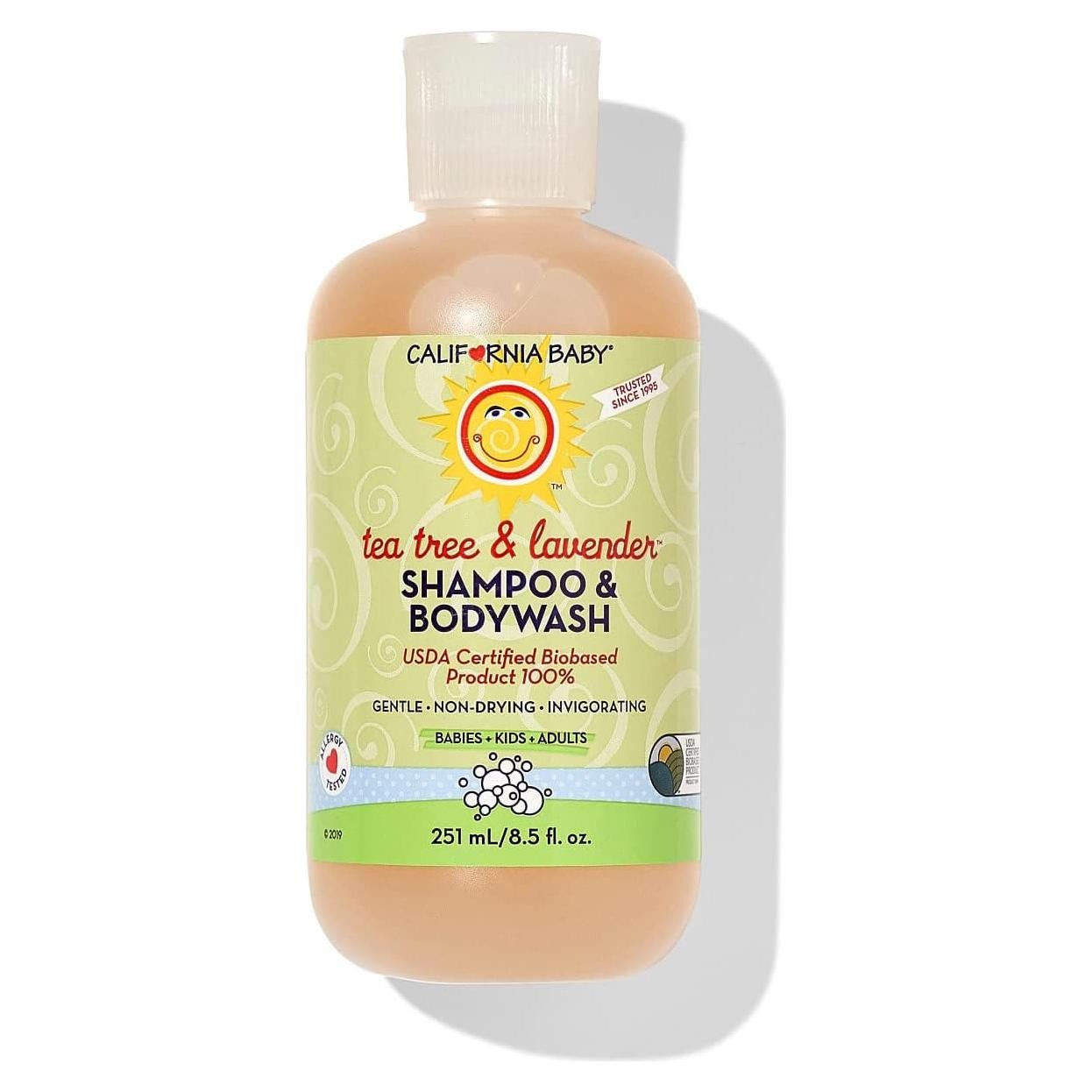 Champú y Gel de Baño California Baby 100% Vegetal 251 mL