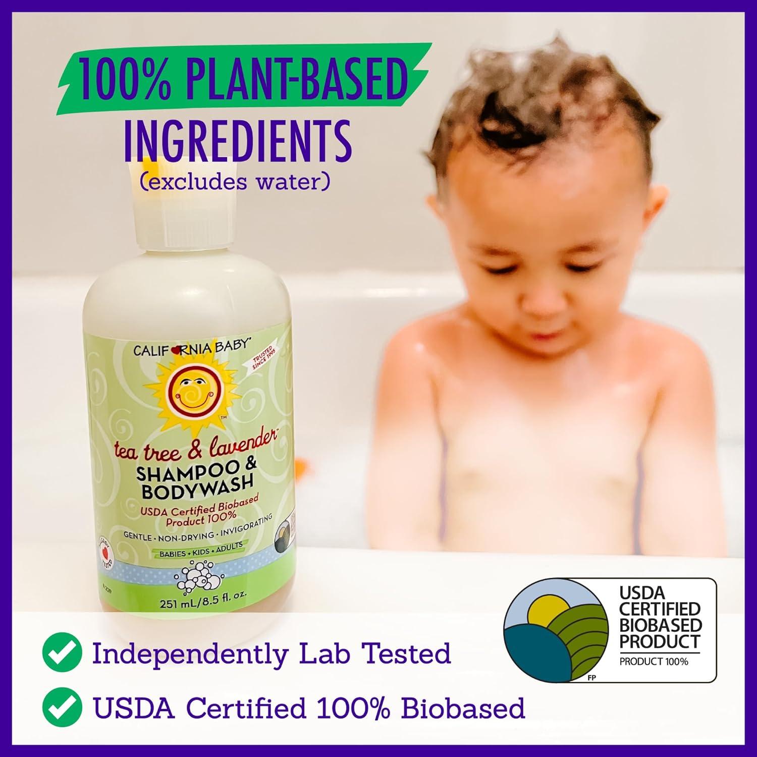 Champú y Gel de Baño California Baby 100% Vegetal 251 mL