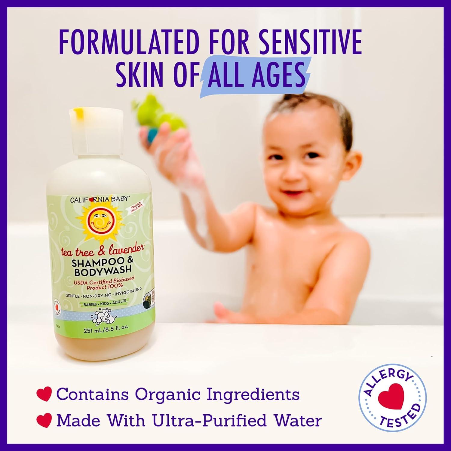 Champú y Gel de Baño California Baby 100% Vegetal 251 mL