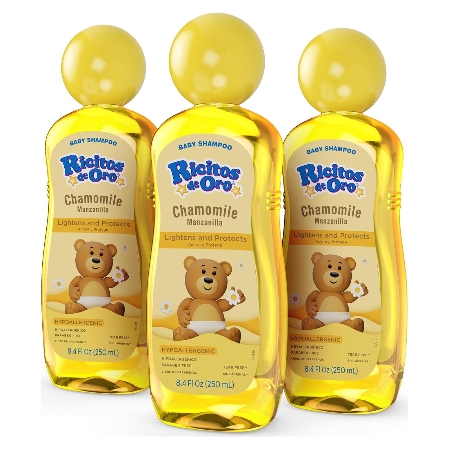 Champú para Bebés Ricitos de Oro Manzanilla 248 ml 3-Pack